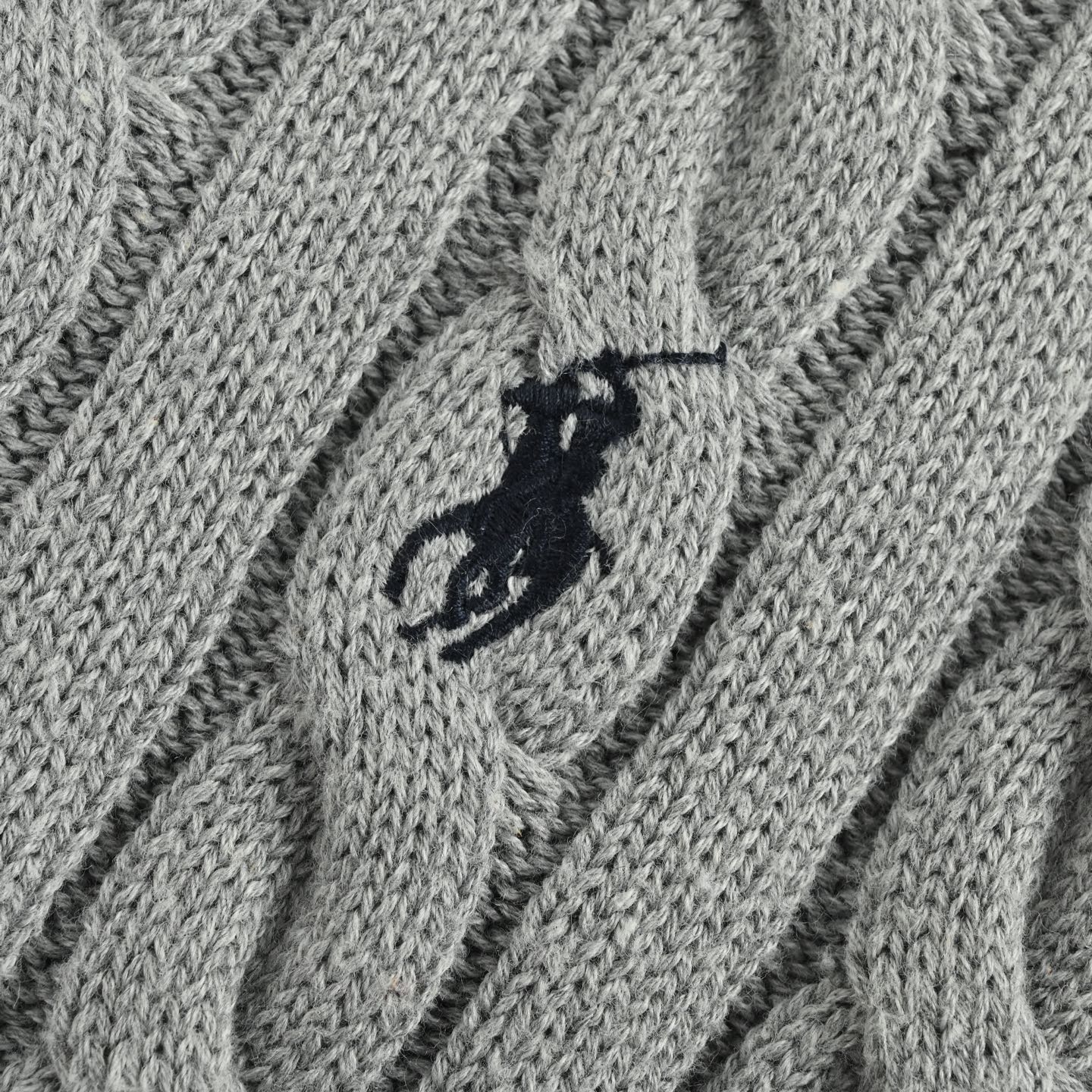 Ralph Lauren/拉夫劳伦 粗针绞花半拉链毛衣
