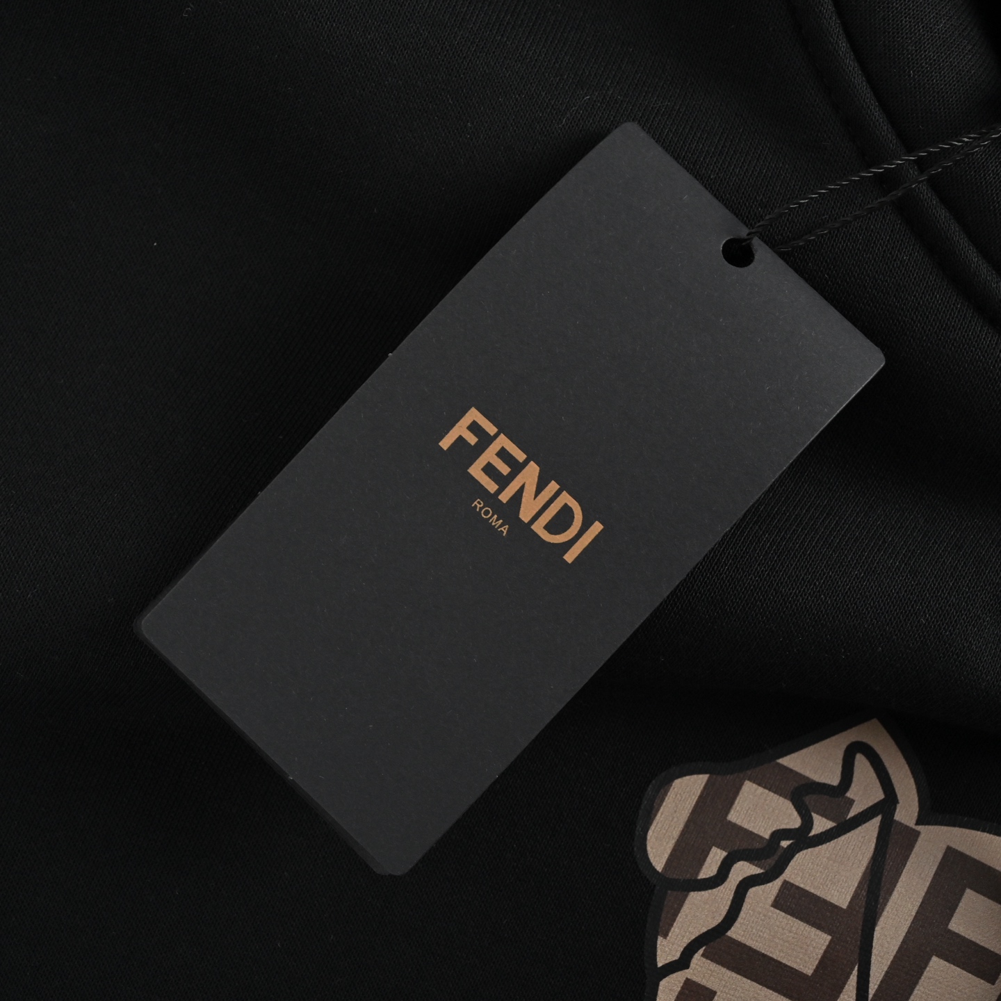 Fendi/芬迪 小狗印花连帽卫衣 480g高级精梳棉面料 专柜领标 代购级白色厚板吊牌oversize版型 宽松
