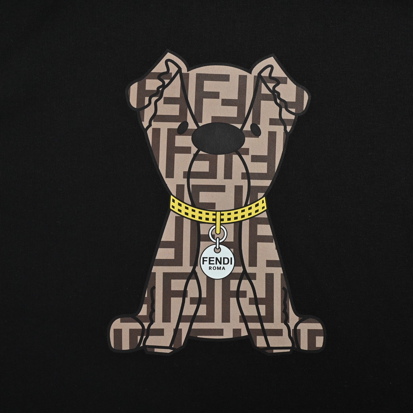 Fendi/芬迪 小狗印花连帽卫衣 480g高级精梳棉面料 专柜领标 代购级白色厚板吊牌oversize版型 宽松