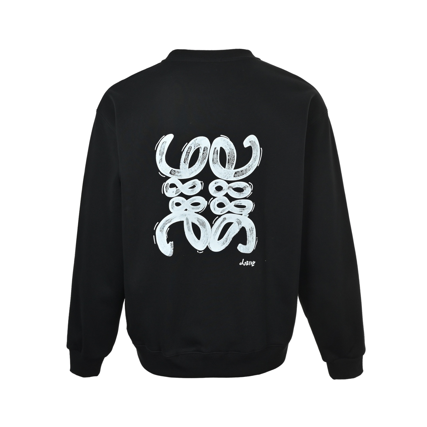 Loewe/罗意威 粉笔字母徽标logo圆领卫衣 oversize版型 宽松