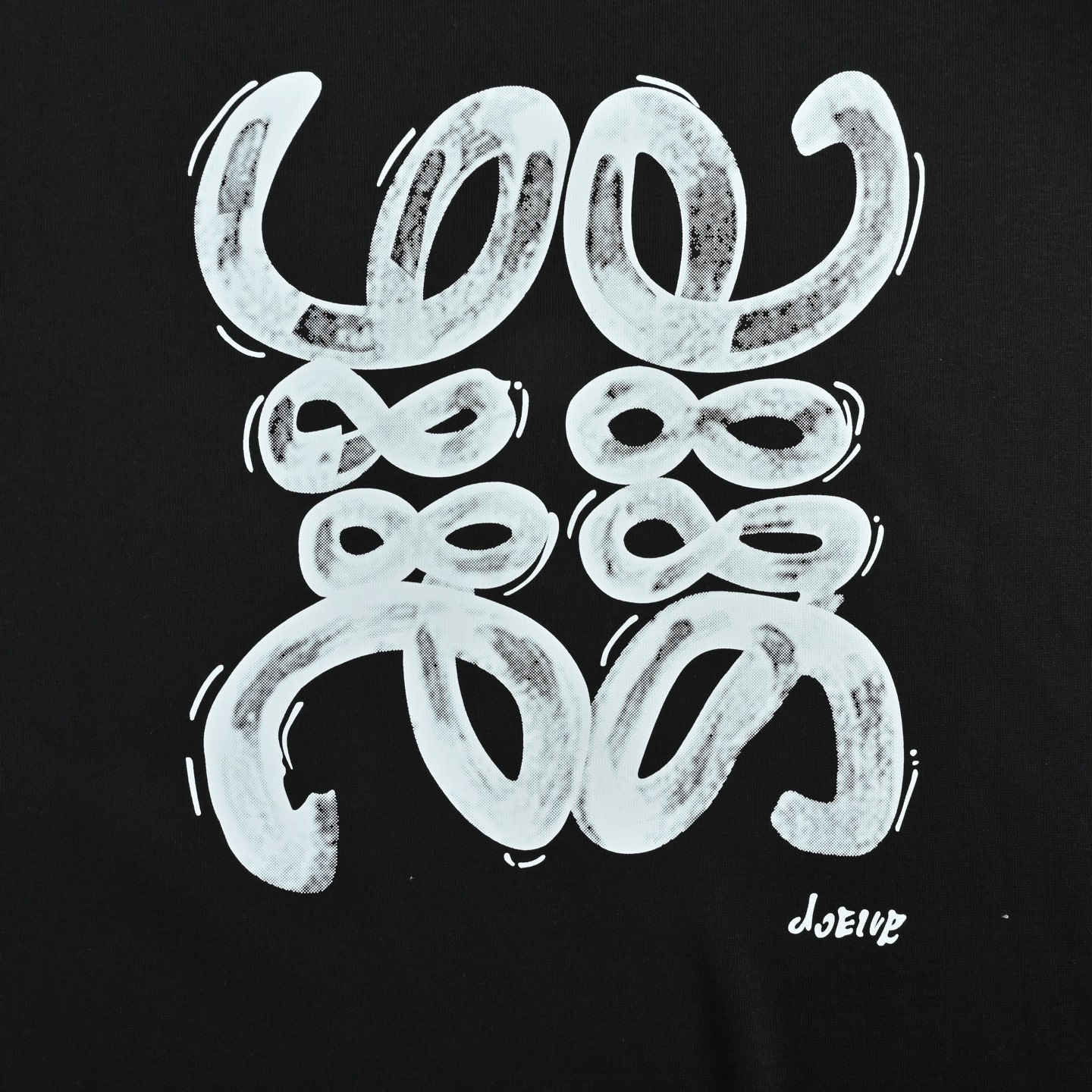 Loewe/罗意威 粉笔字母徽标logo圆领卫衣 oversize版型 宽松