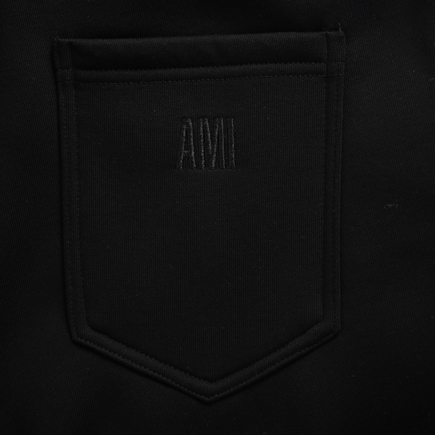 Ami 毛巾绣爱心加绒长裤