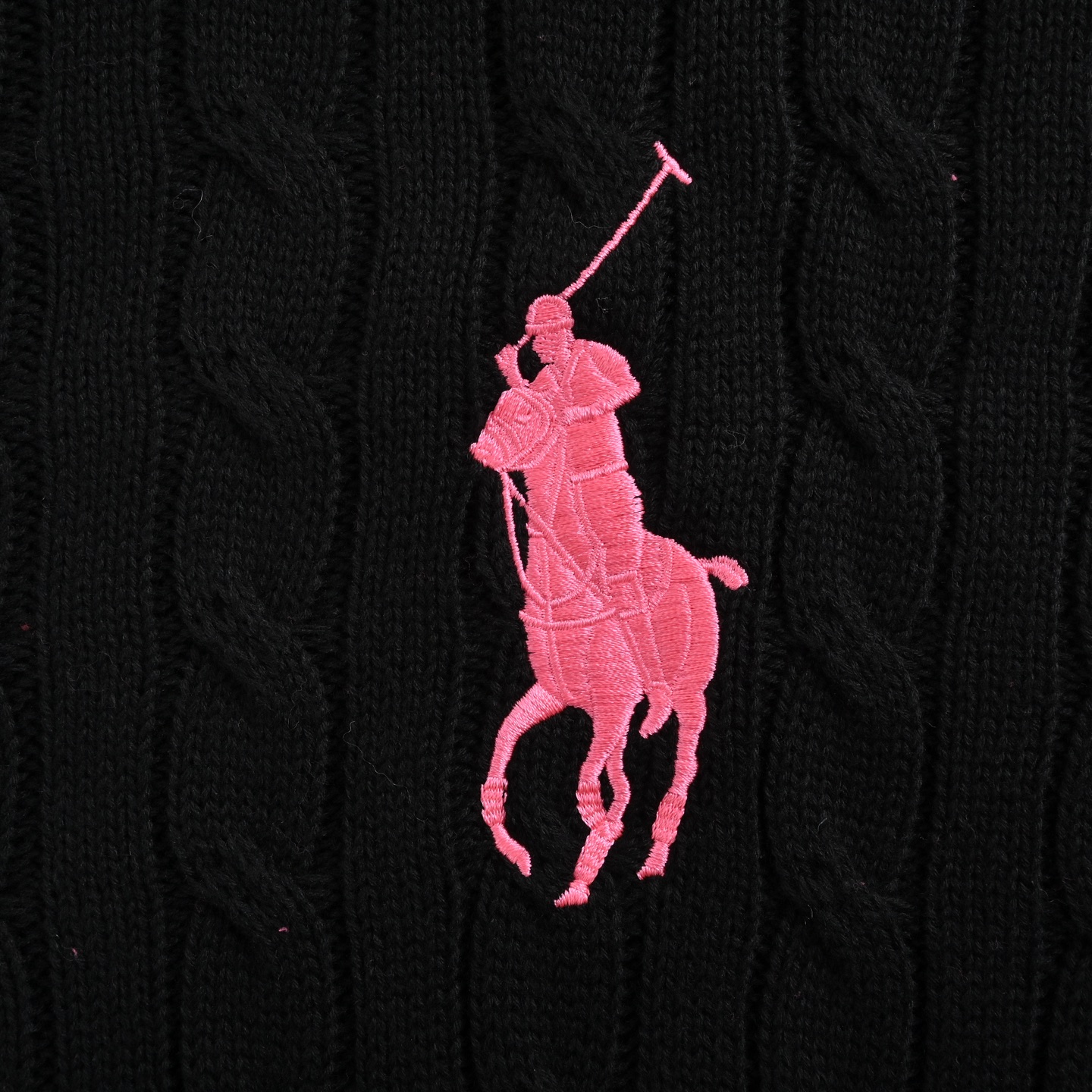 Ralph Lauren/拉夫劳伦 刺绣徽标绞花连帽毛衣