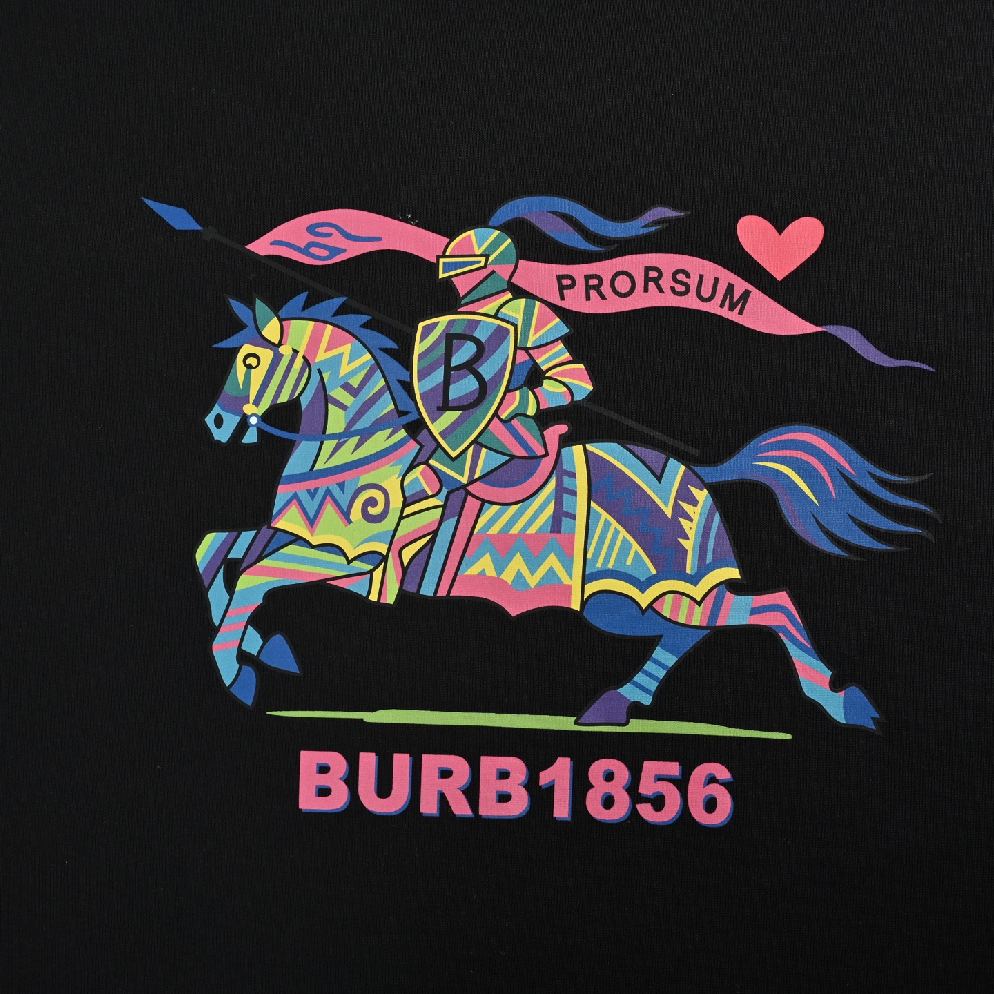 Burberry/巴宝莉 25Fw 彩色战马印花圆领卫衣