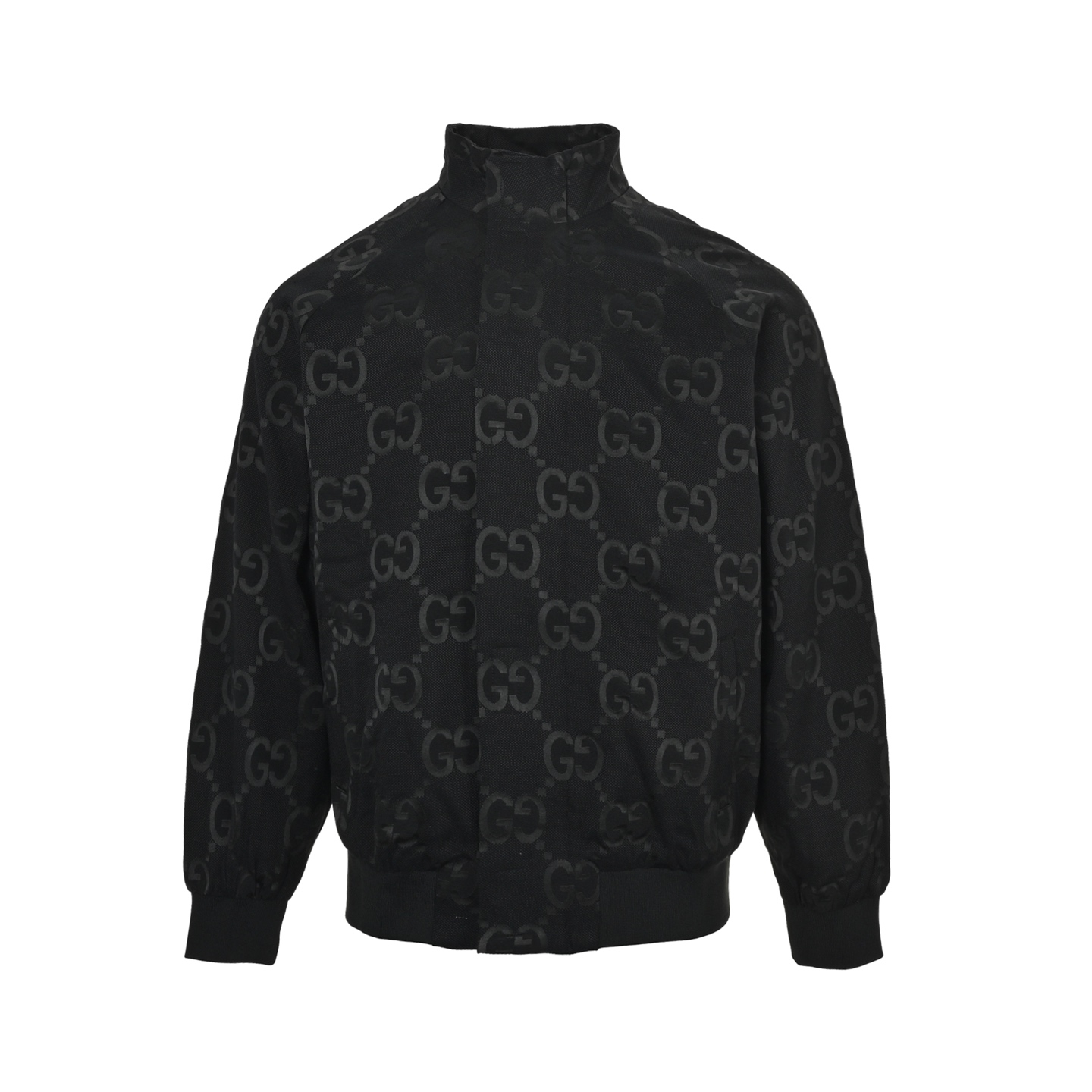 Gucci/古驰 双G满印帆布立领夹棉夹克外套