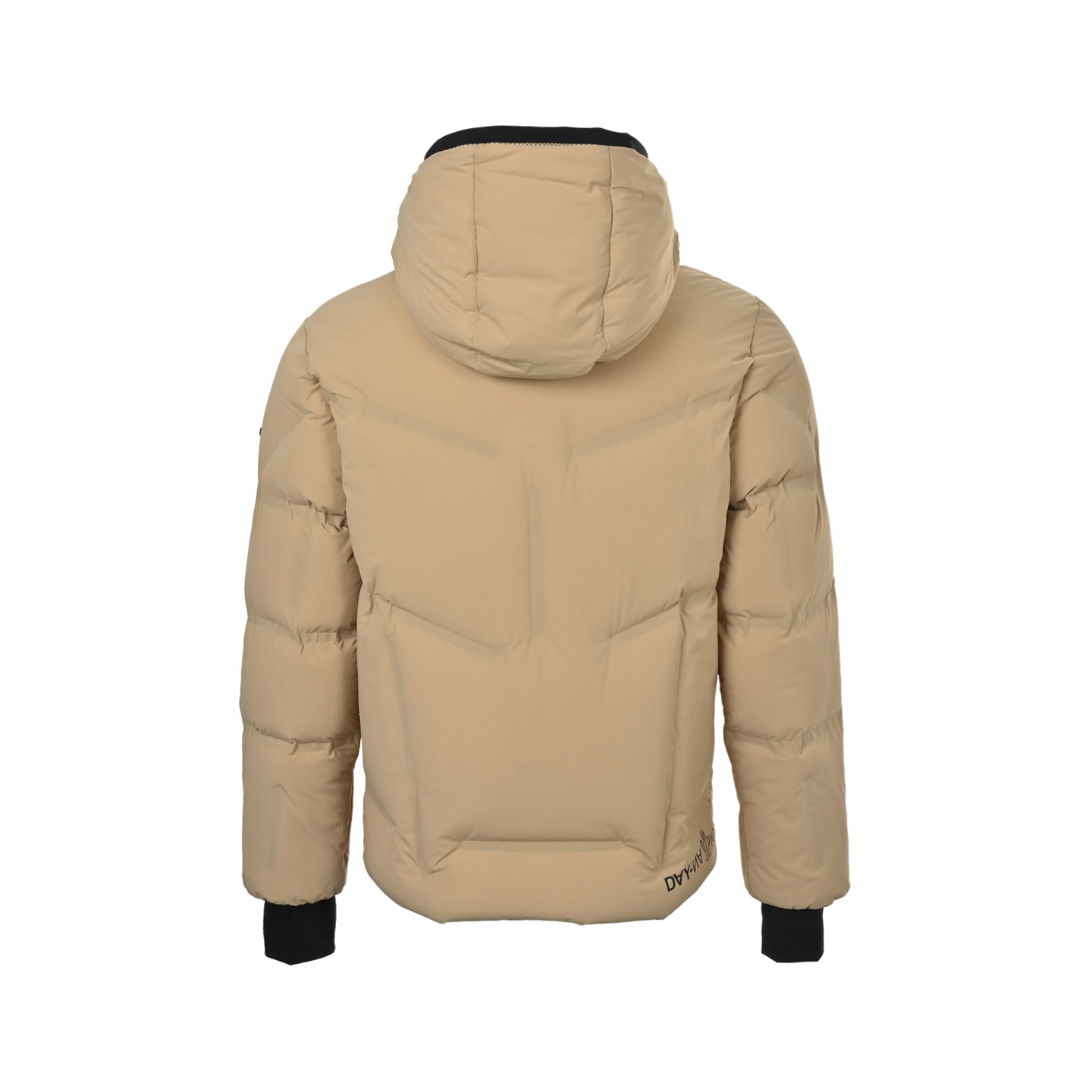 Moncle/蒙口 25Fw 手臂硅胶logo连帽羽绒服 采用新国标90白鸭绒填充 黑色 卡其
