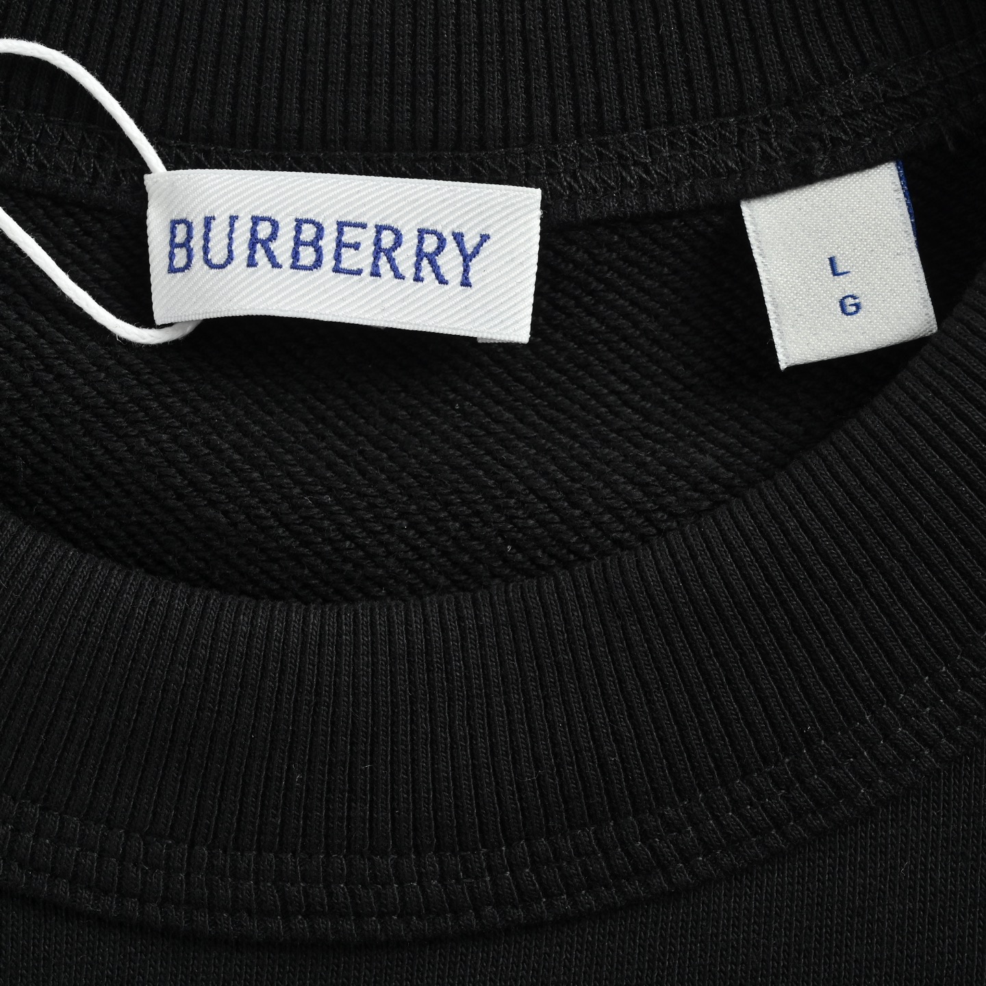 Burberry/巴宝莉 后背圆圈战马印花圆领卫衣黑色 卡其