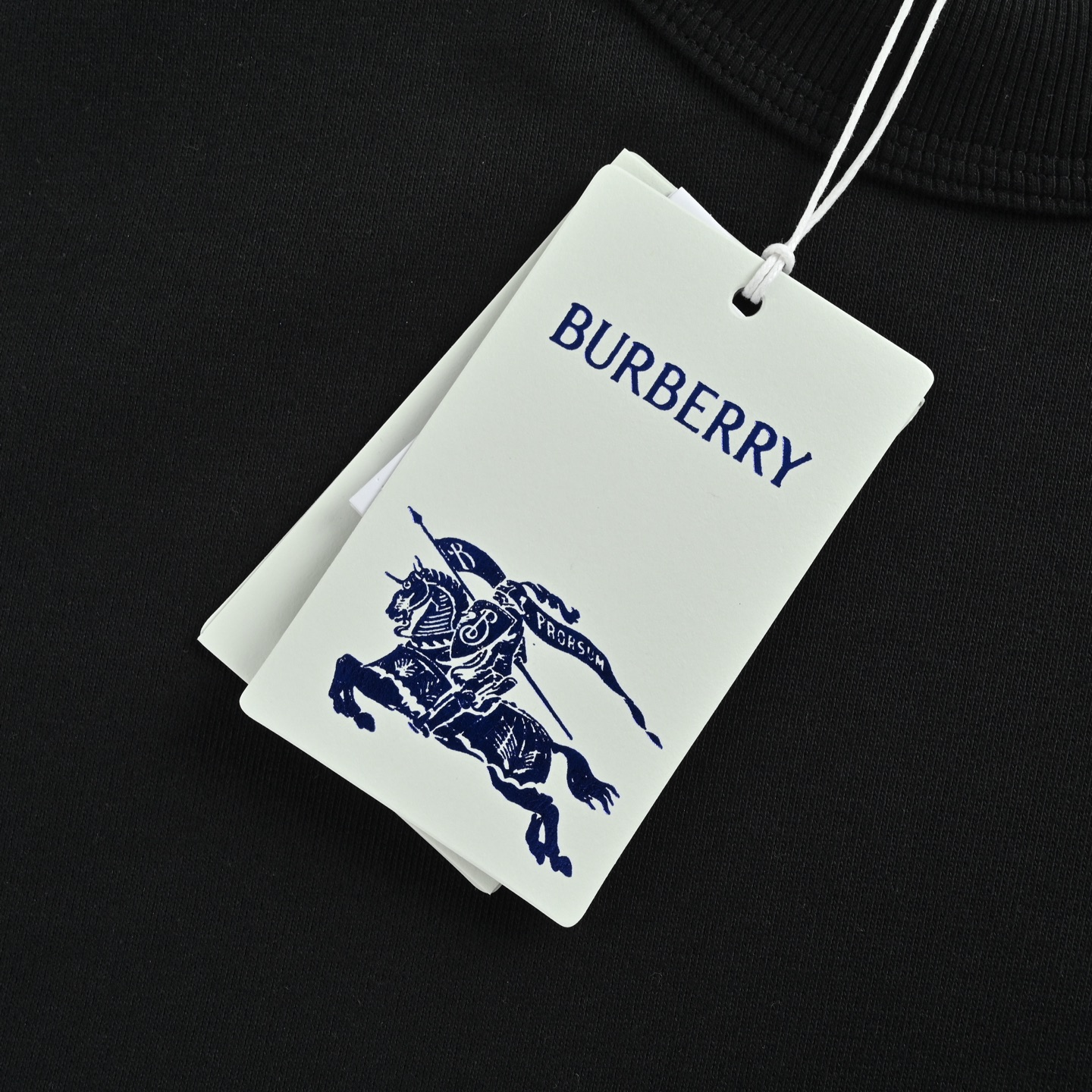 Burberry/巴宝莉 后背圆圈战马印花圆领卫衣黑色 卡其