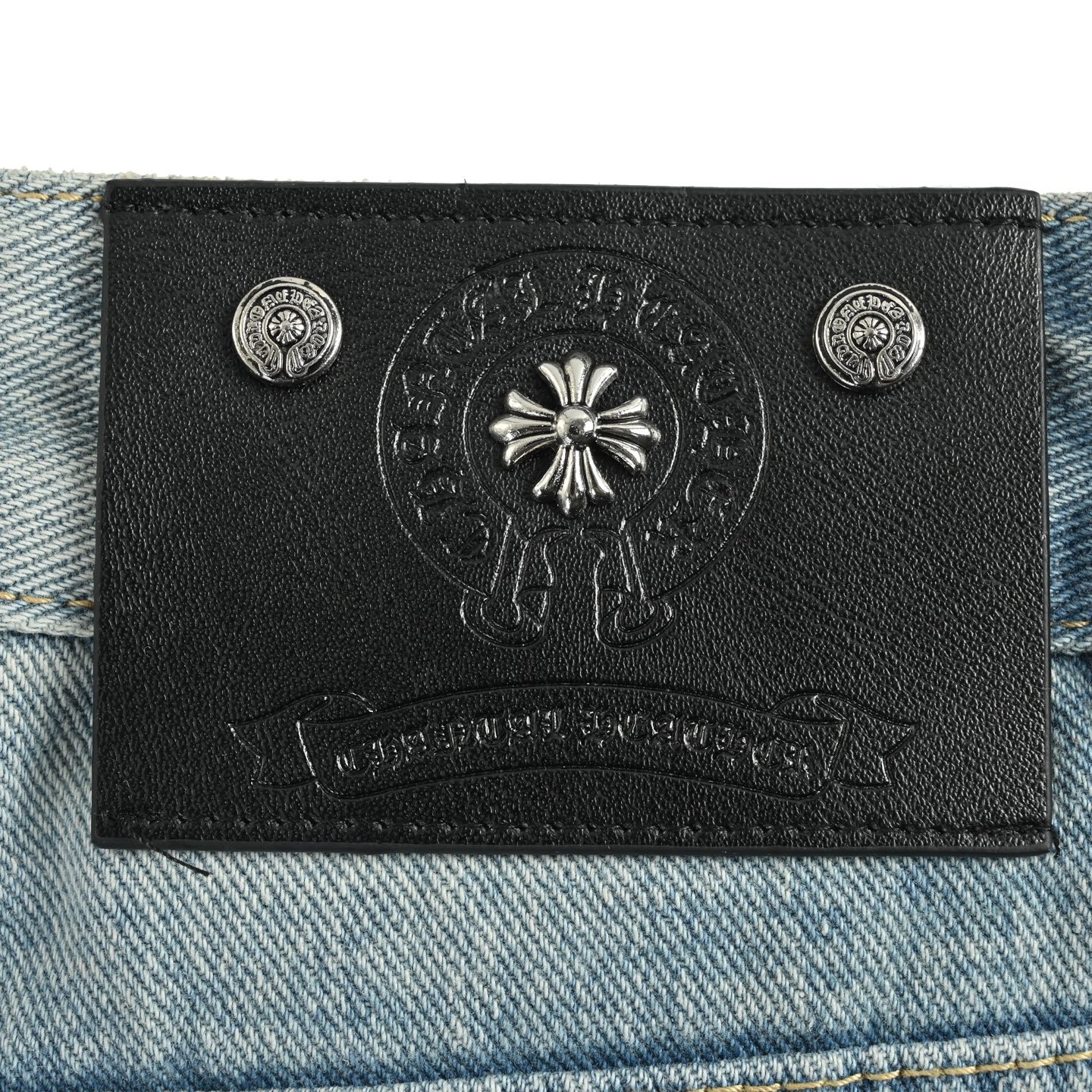Chrome Hearts 克罗心 十字架贴皮绣洗水牛仔裤-Chinese UA Cheap High Quatity Brand Clothes Bags handbags Sneakers wholesale wholesaler seller from China Factory suppliers Fashion Clothing Shoes best Quality Beautiful Price Chrome Hearts 克罗心 十字架贴皮绣洗水牛仔裤