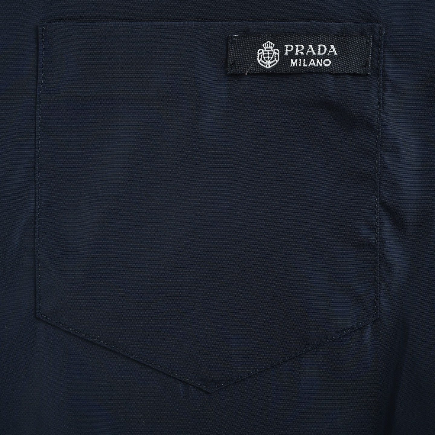 Prada/普拉达 口袋标签后背三角标衬衫 定制定染再生尼龙