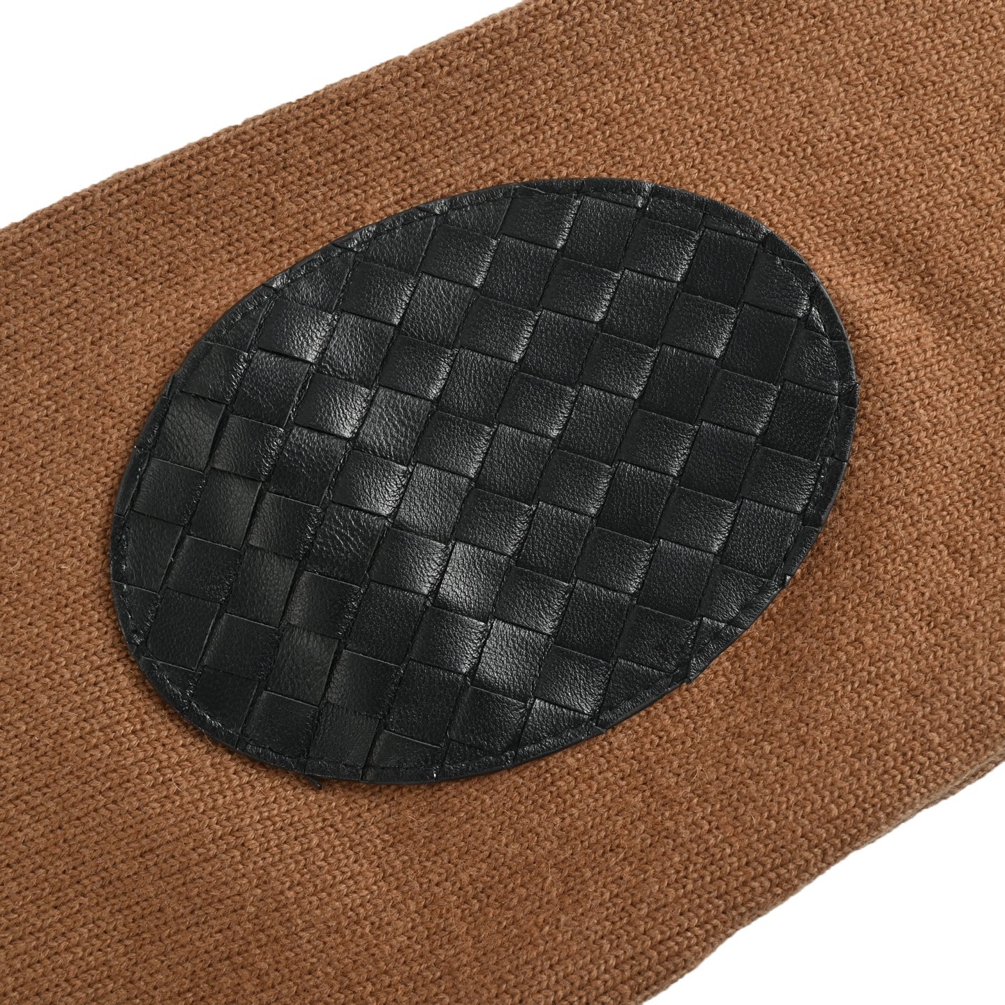 Bottega Veneta/BV 编织皮革开衫毛衣