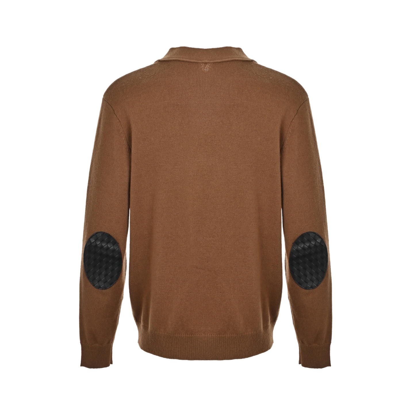 Bottega Veneta/BV 编织皮革开衫毛衣
