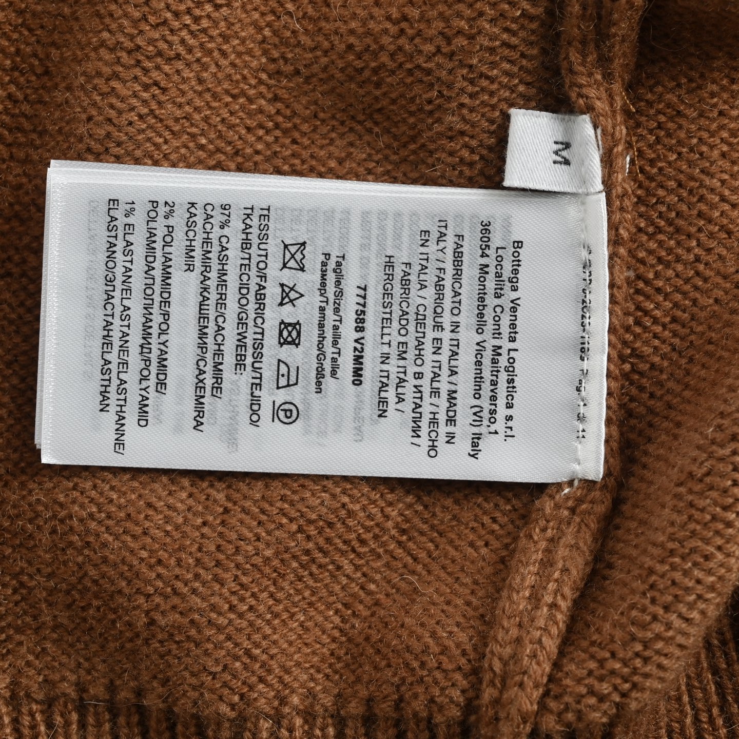 Bottega Veneta/BV 编织皮革开衫毛衣