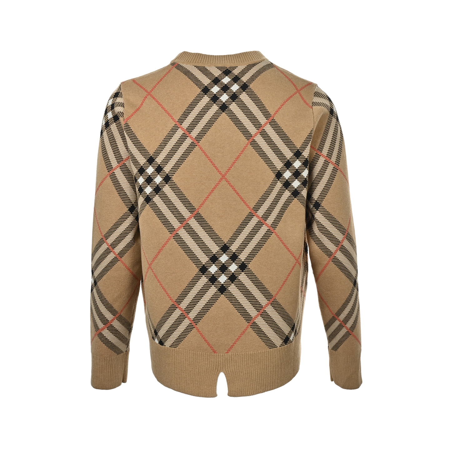 Burberry/巴宝莉 24Fw 斜格纹圆领针织毛衣 经典针织条纹毛衣