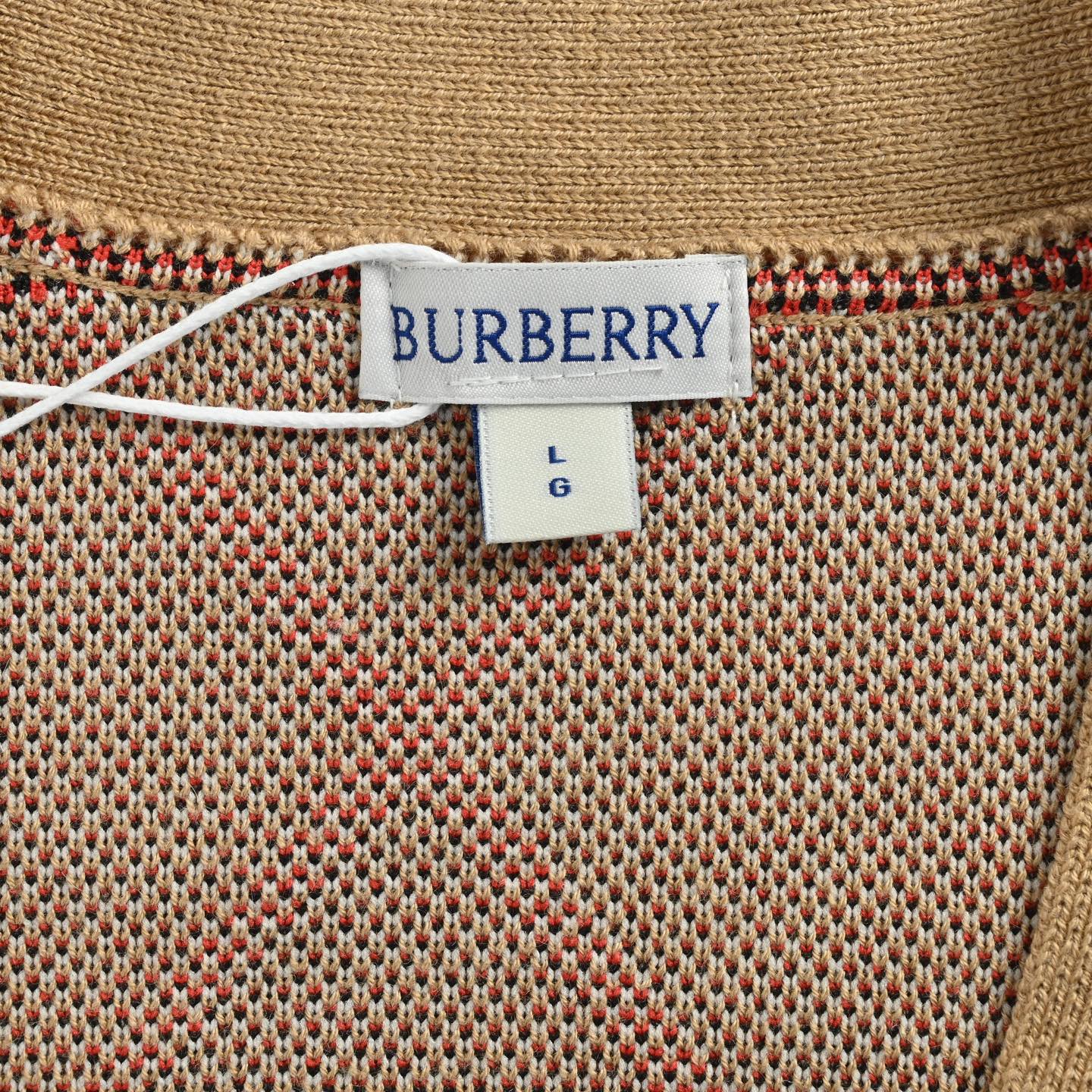 Burberry/巴宝莉 24Fw 斜格纹针织开衫毛衣