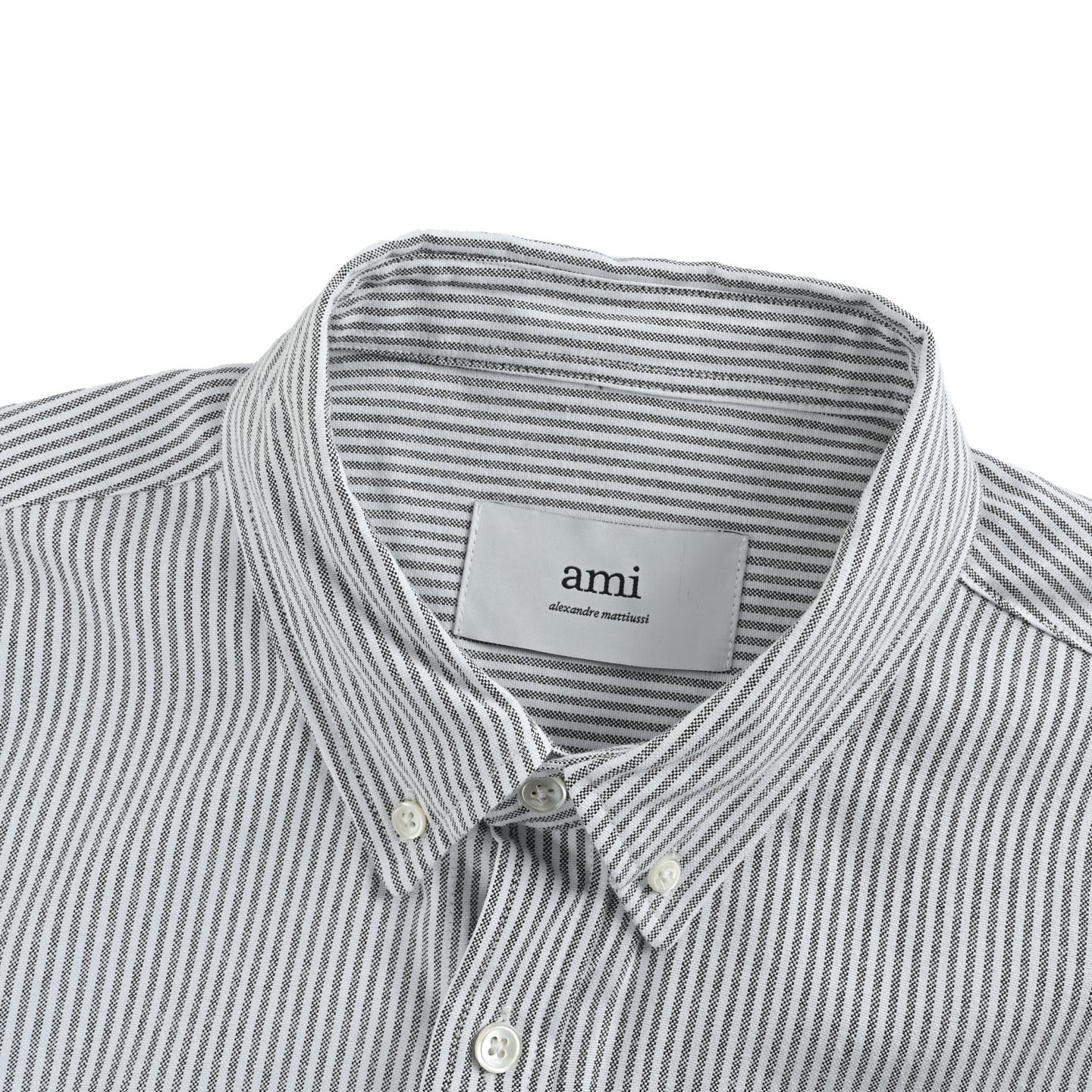 Ami Paris 爱心刺绣竖条纹长袖衬衫-Chinese UA Cheap High Quatity Brand Clothes Bags handbags Sneakers wholesale wholesaler seller from China Factory suppliers Fashion Clothing Shoes best Quality Beautiful Price Ami Paris 爱心刺绣竖条纹长袖衬衫