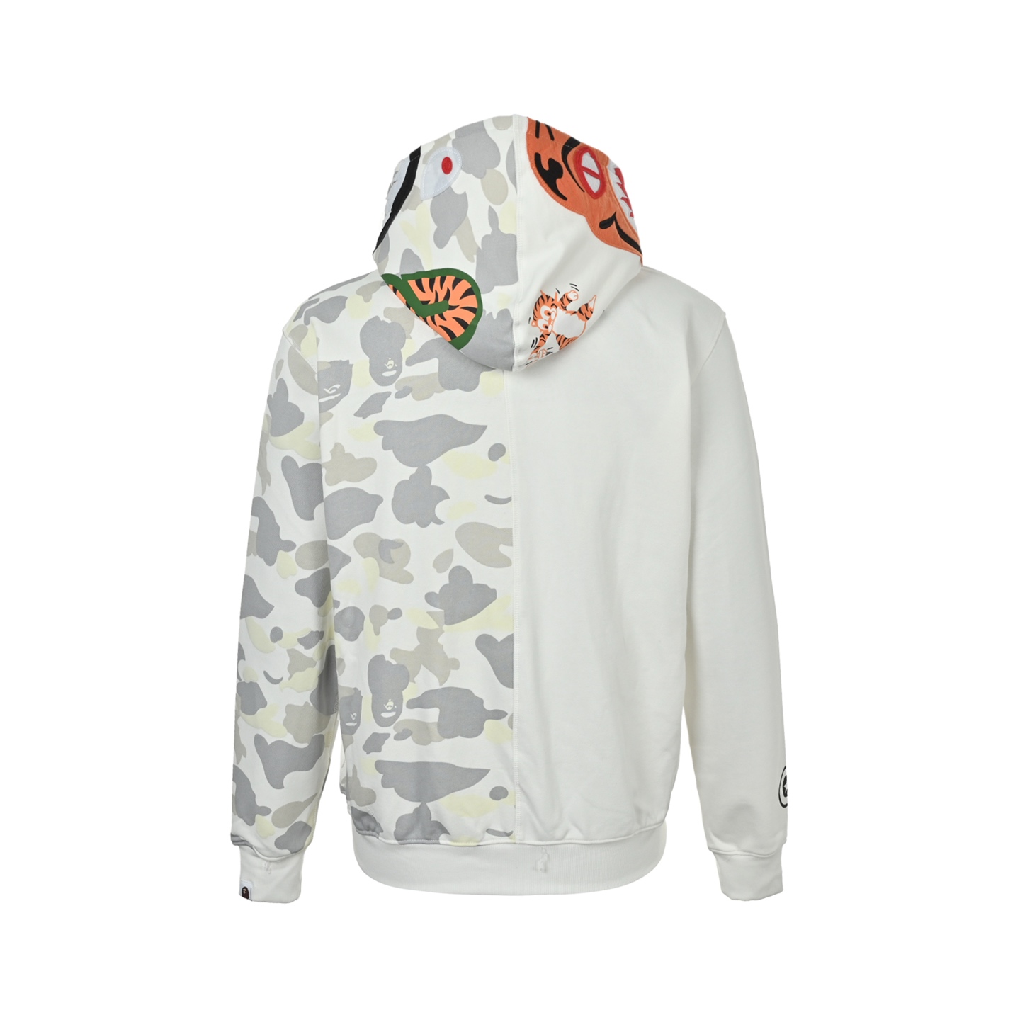 Bape 单帽鲨鱼拉链连帽外套 Colors 黑色 白色
