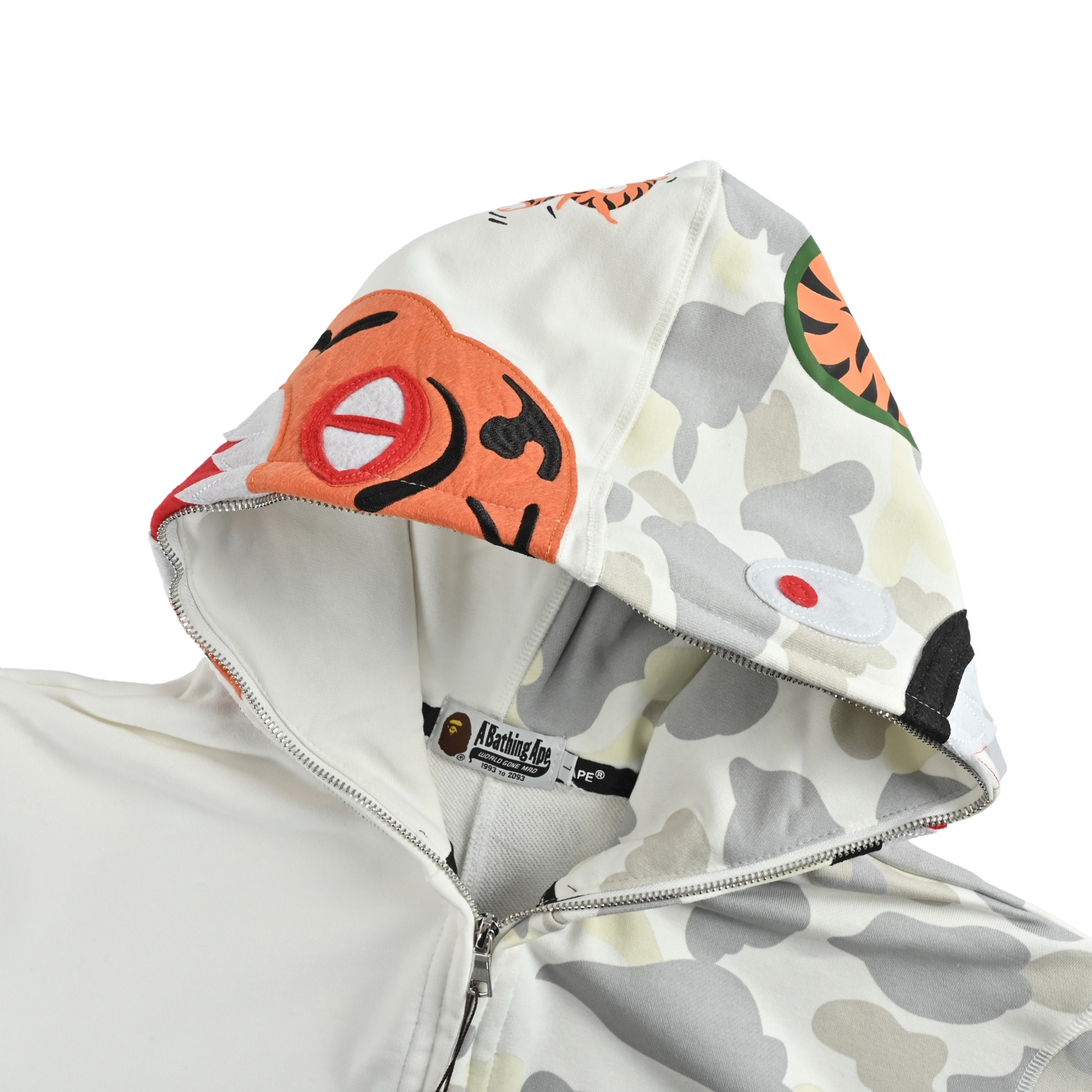 Bape 单帽鲨鱼拉链连帽外套 Colors 黑色 白色