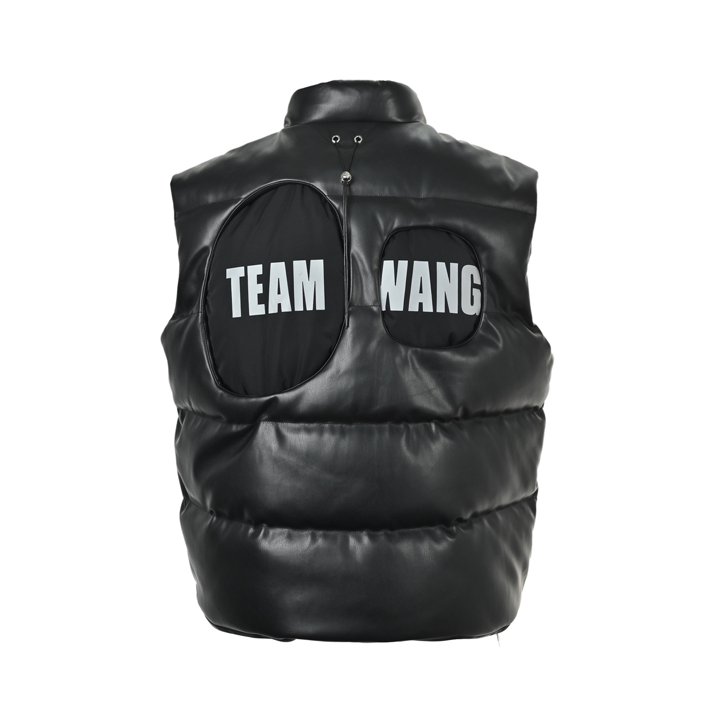TEAM WANG 初代字母皮革羽绒马甲