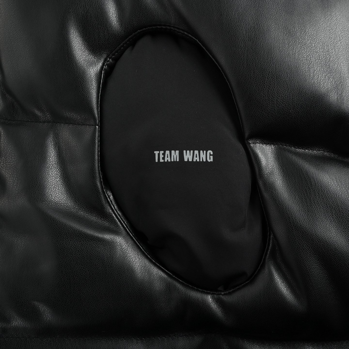 TEAM WANG 初代字母皮革羽绒马甲
