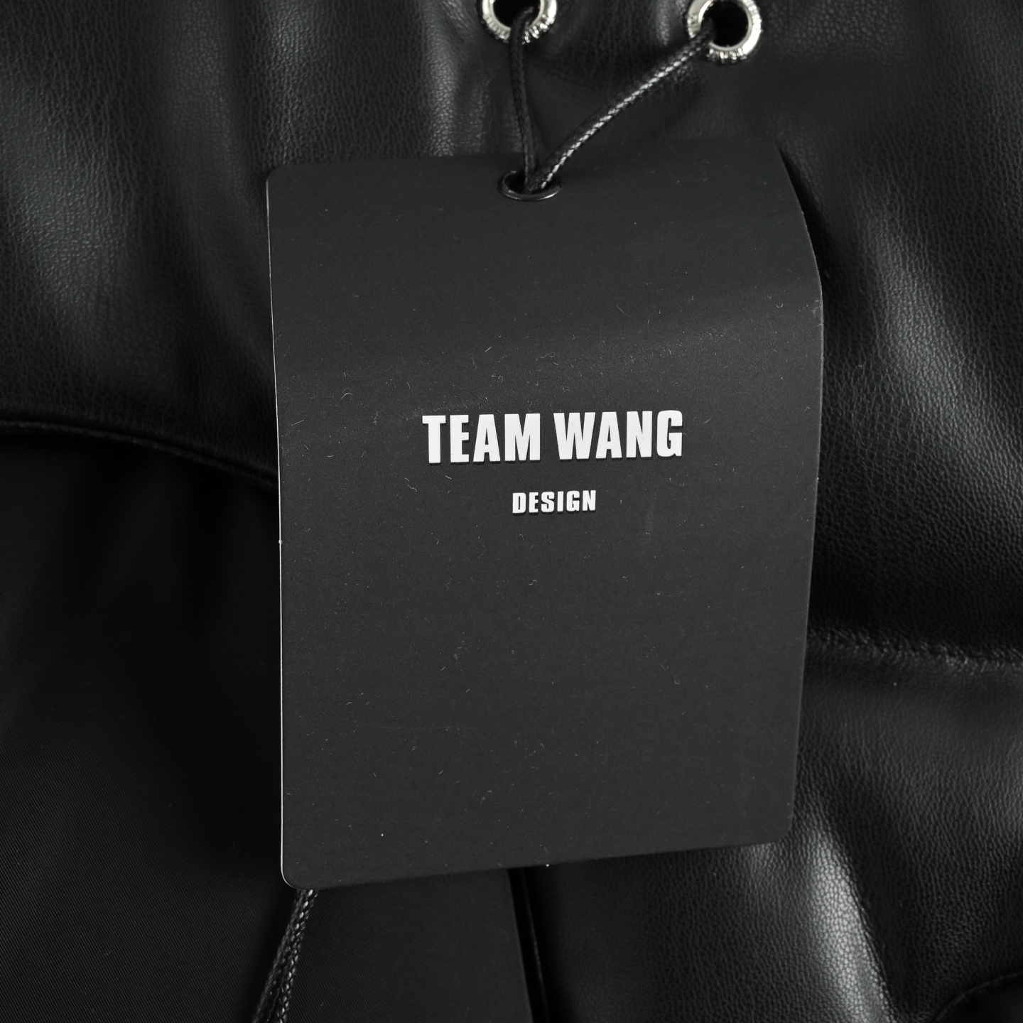 TEAM WANG 初代字母皮革羽绒马甲