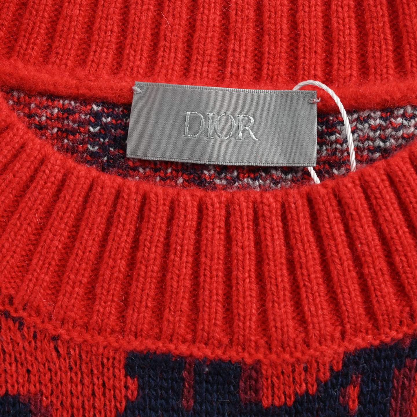 Dior 迪奥 25Fw 老花提花红色圆领毛衣-Chinese UA Cheap High Quatity Brand Clothes Bags handbags Sneakers wholesale wholesaler seller from China Factory suppliers Fashion Clothing Shoes best Quality Beautiful Price Dior 迪奥 25Fw 老花提花红色圆领毛衣
