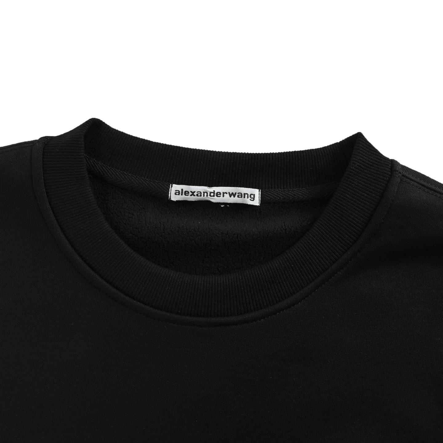 Alexander Wang 亚历山大王 25Fw 阴影字母圆领卫衣