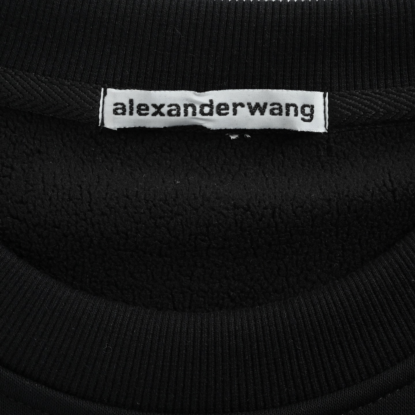 Alexander Wang 亚历山大王 25Fw 阴影字母圆领卫衣