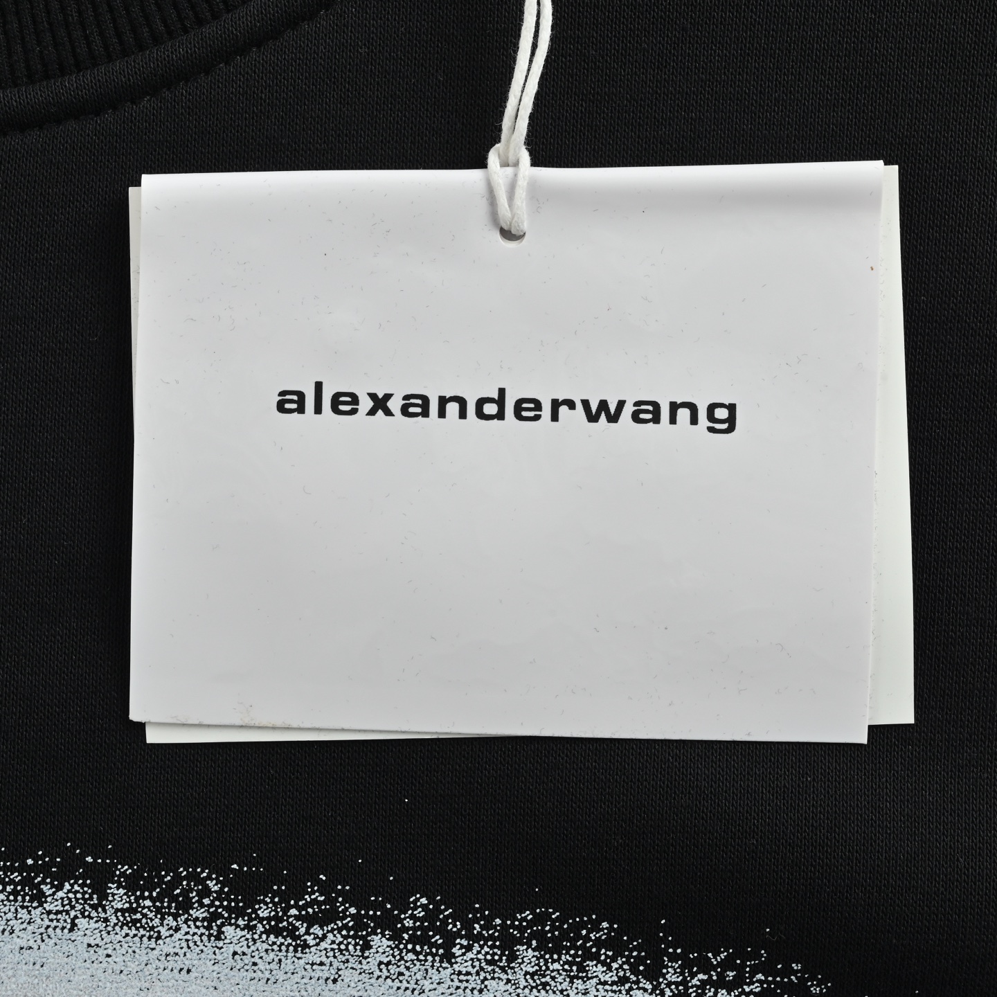 Alexander Wang 亚历山大王 25Fw 阴影字母圆领卫衣