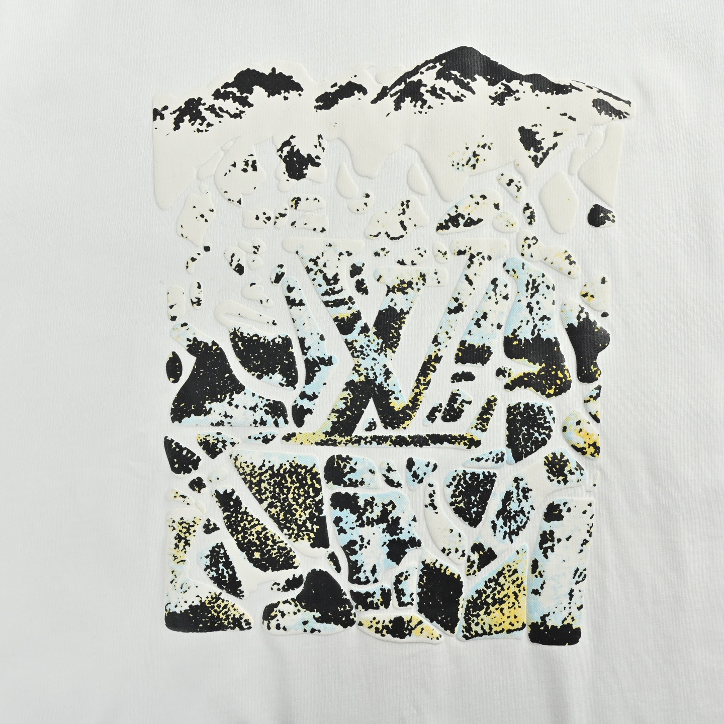 Louis Vuitton/路易威登 26ss 雪山发泡印花短袖 白