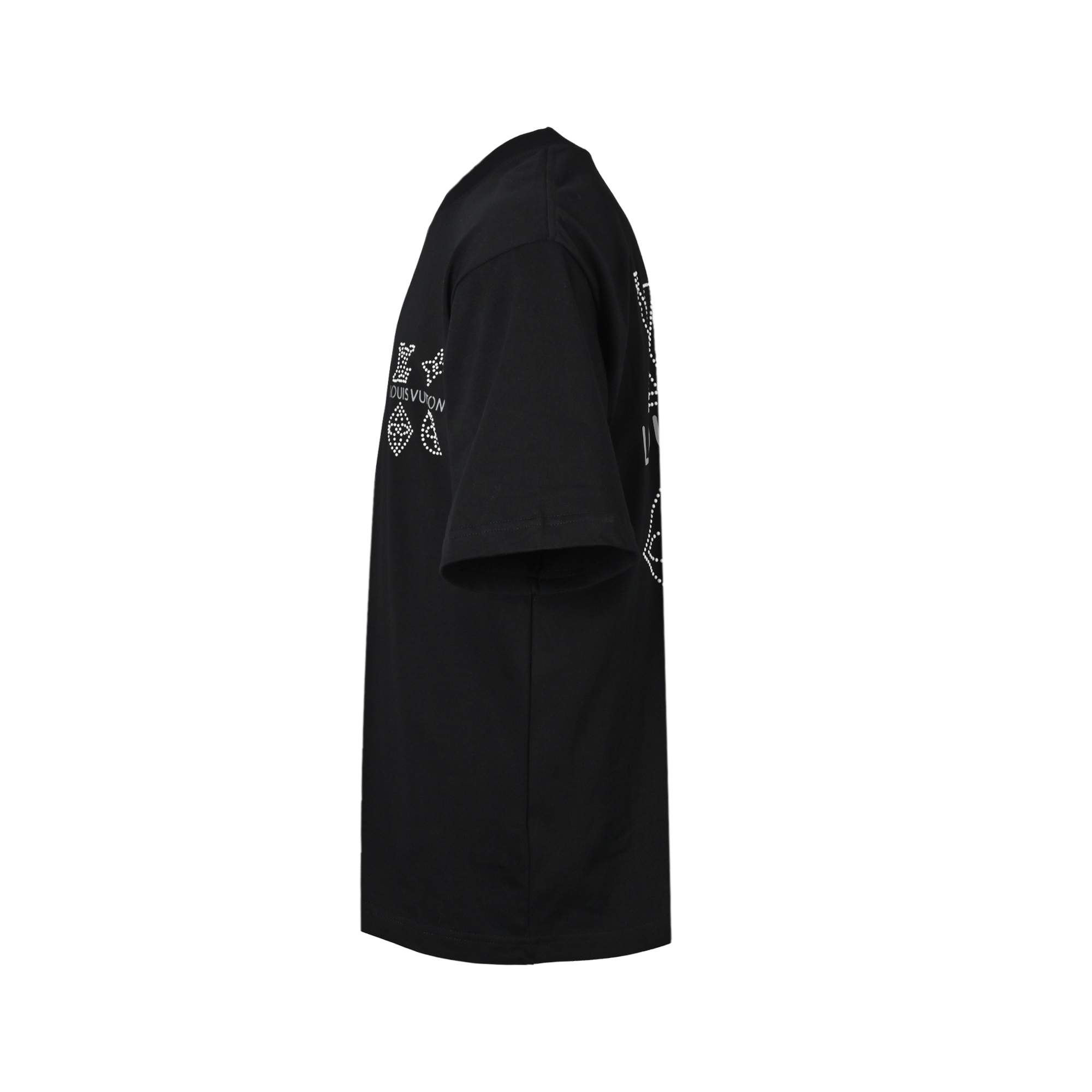 Louis Vuitton/路易威登 26ss 烫珠四花logo短袖-莆田鞋,莆田鞋货源,高仿鞋,高仿鞋货源,安福档口,莆田高仿鞋,莆田鞋批发,高仿鞋批发,莆田高仿运动鞋,高仿运动鞋,莆田运动鞋 Louis Vuitton/路易威登 26ss 烫珠四花logo短袖