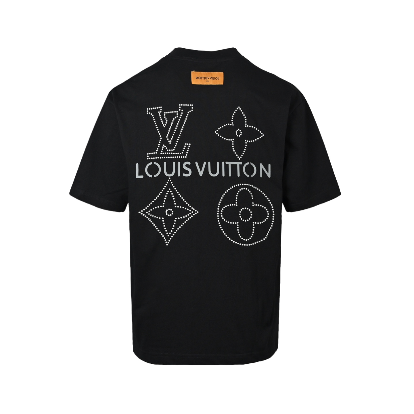 Louis Vuitton/路易威登 26ss 烫珠四花logo短袖-莆田鞋,莆田鞋货源,高仿鞋,高仿鞋货源,安福档口,莆田高仿鞋,莆田鞋批发,高仿鞋批发,莆田高仿运动鞋,高仿运动鞋,莆田运动鞋 Louis Vuitton/路易威登 26ss 烫珠四花logo短袖