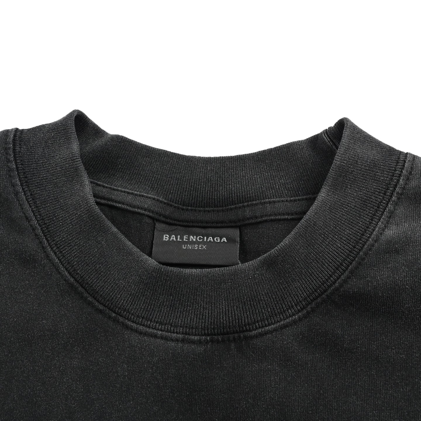 Balenciaga/巴黎世家 26ss 烟雾模糊logo印花短袖 水洗黑 灰白-Chinese UA Cheap High Quatity Brand Clothes Bags handbags Sneakers wholesale wholesaler seller from China Factory suppliers Fashion Clothing Shoes best Quality Beautiful Price Balenciaga/巴黎世家 26ss 烟雾模糊logo印花短袖 水洗黑 灰白