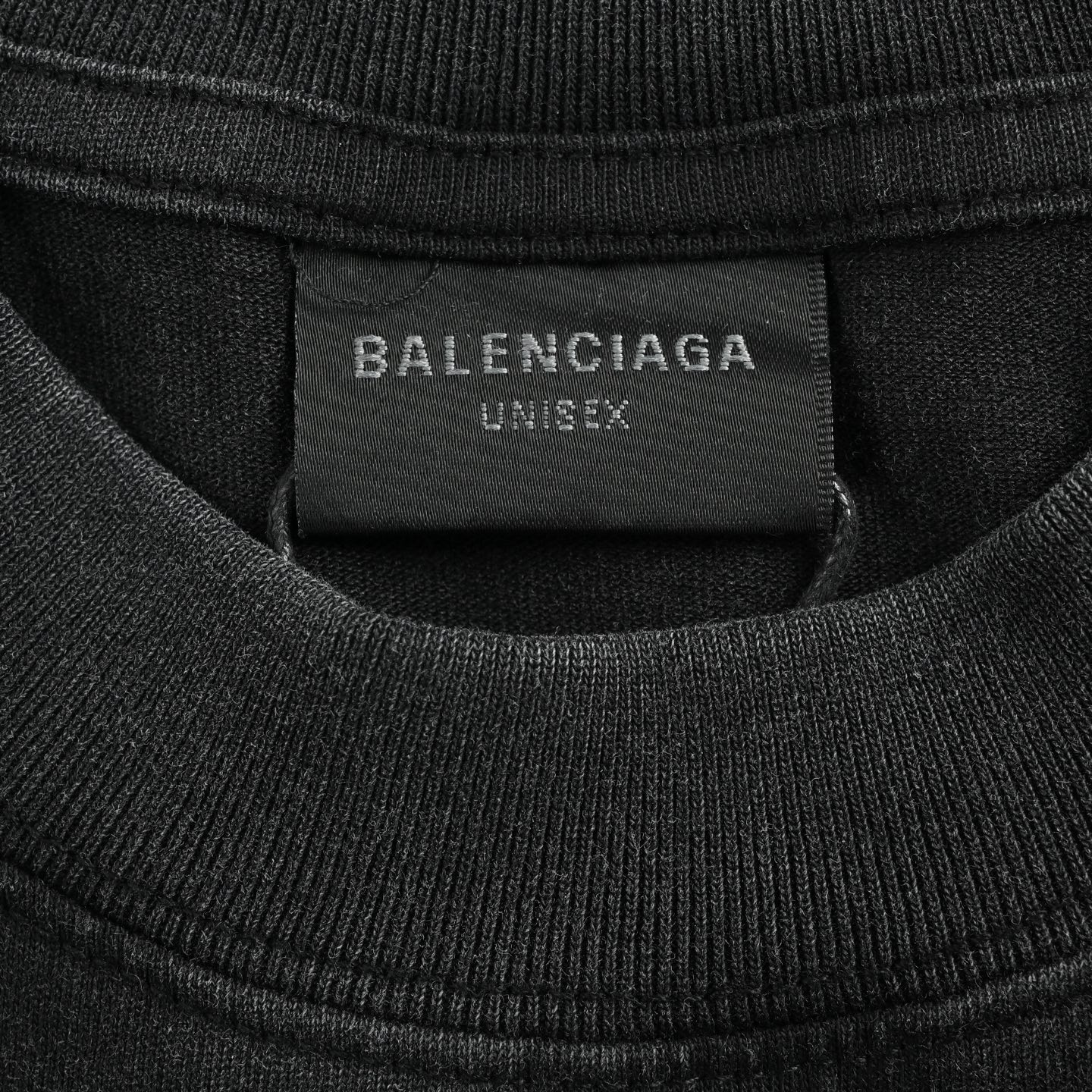 Balenciaga/巴黎世家 26ss 烟雾模糊logo印花短袖 水洗黑 灰白-Chinese UA Cheap High Quatity Brand Clothes Bags handbags Sneakers wholesale wholesaler seller from China Factory suppliers Fashion Clothing Shoes best Quality Beautiful Price Balenciaga/巴黎世家 26ss 烟雾模糊logo印花短袖 水洗黑 灰白