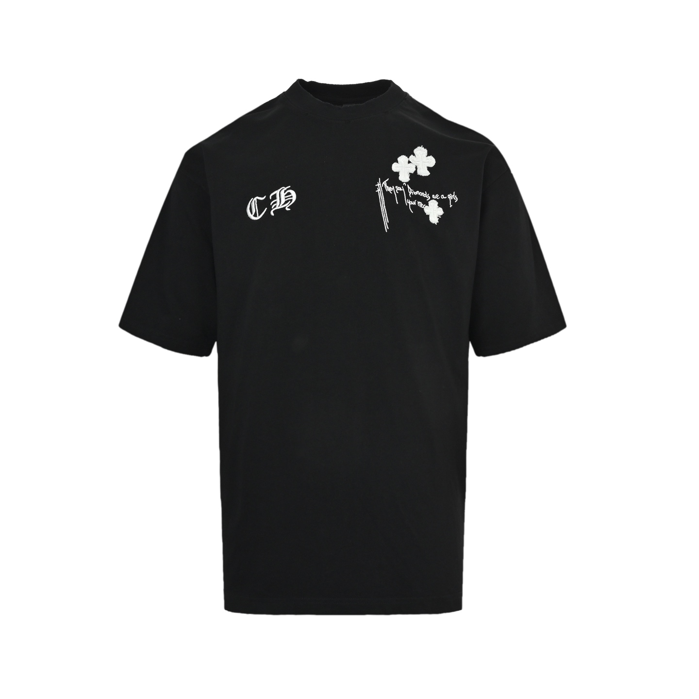 Chrome Hearts/克罗心 流苏贴布梵文字母刺绣短袖 Chrome Hearts/克罗心 流苏贴布梵文字母刺绣短袖