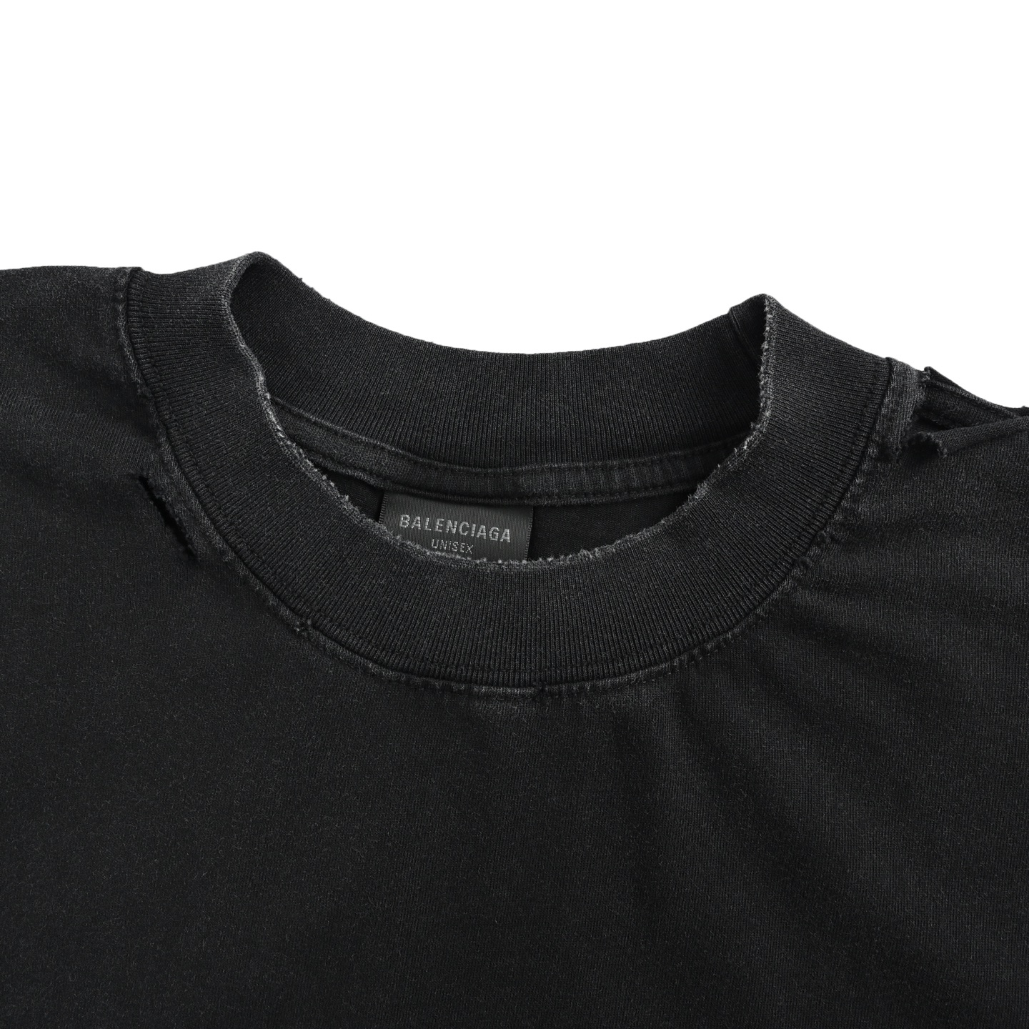 Balenciaga/巴黎世家 发泡印花水洗破洞短袖-Top High Quatity Cheap Sneakers Fashion Clothing Clothes Bags handbags Shoes of all Brand wholesale With The best Quality And Beautiful Price from China Factory Chinese suppliers wholesaler seller Balenciaga/巴黎世家 发泡印花水洗破洞短袖