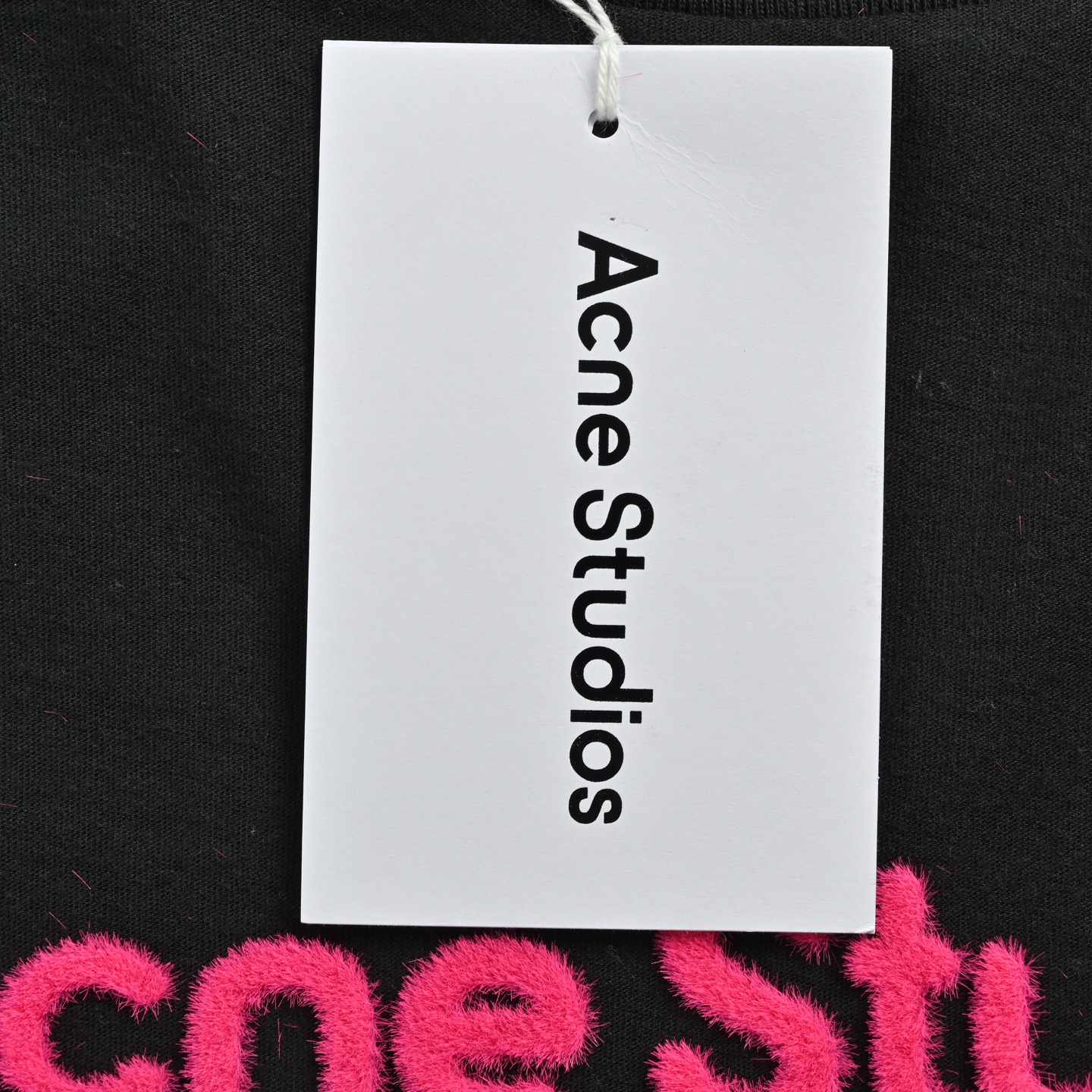 Acne Studios 新年限定粉色植绒字母印花长袖T恤-Chinese UA Cheap High Quatity Brand Clothes Bags handbags Sneakers wholesale wholesaler seller from China Factory suppliers Fashion Clothing Shoes best Quality Beautiful Price Acne Studios 新年限定粉色植绒字母印花长袖T恤