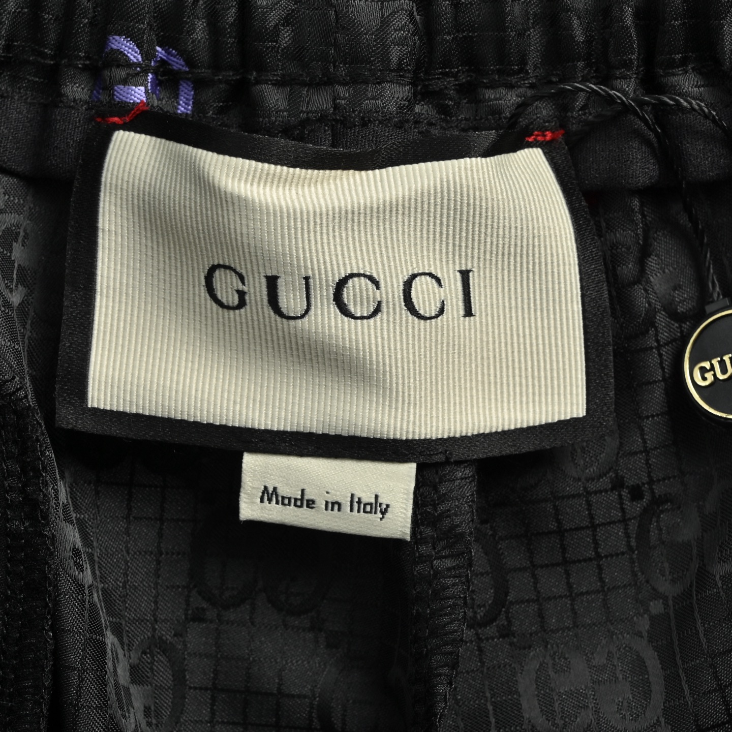 Gucci 古驰 老花暗纹彩标提花短裤-Chinese UA Cheap High Quatity Brand Clothes Bags handbags Sneakers wholesale wholesaler seller from China Factory suppliers Fashion Clothing Shoes best Quality Beautiful Price Gucci 古驰 老花暗纹彩标提花短裤