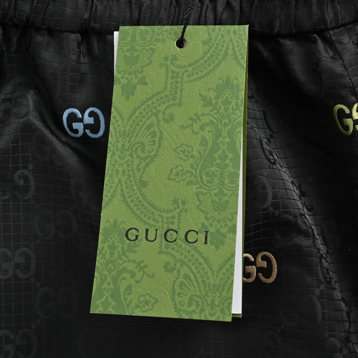 Gucci 古驰 老花暗纹彩标提花短裤-Chinese UA Cheap High Quatity Brand Clothes Bags handbags Sneakers wholesale wholesaler seller from China Factory suppliers Fashion Clothing Shoes best Quality Beautiful Price Gucci 古驰 老花暗纹彩标提花短裤