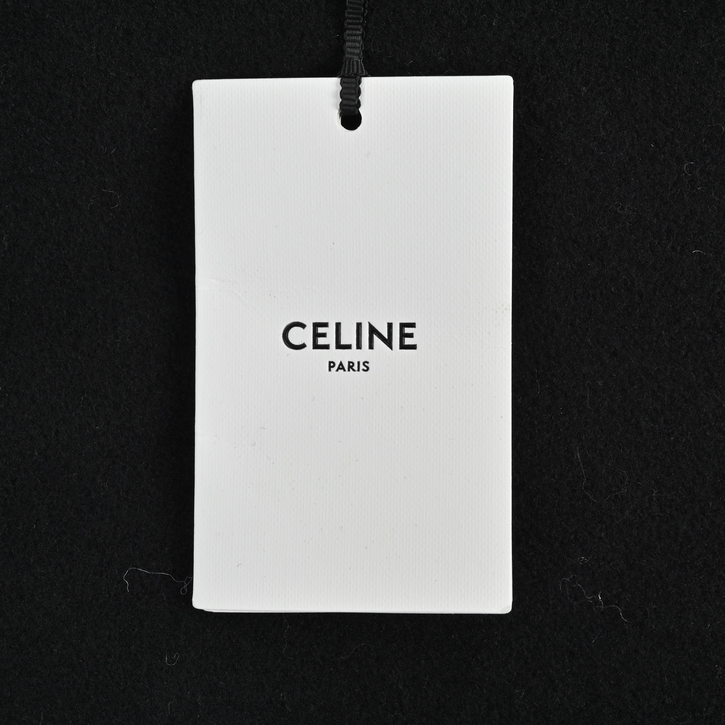 Celine 赛琳 大C毛呢皮袖连帽外套
