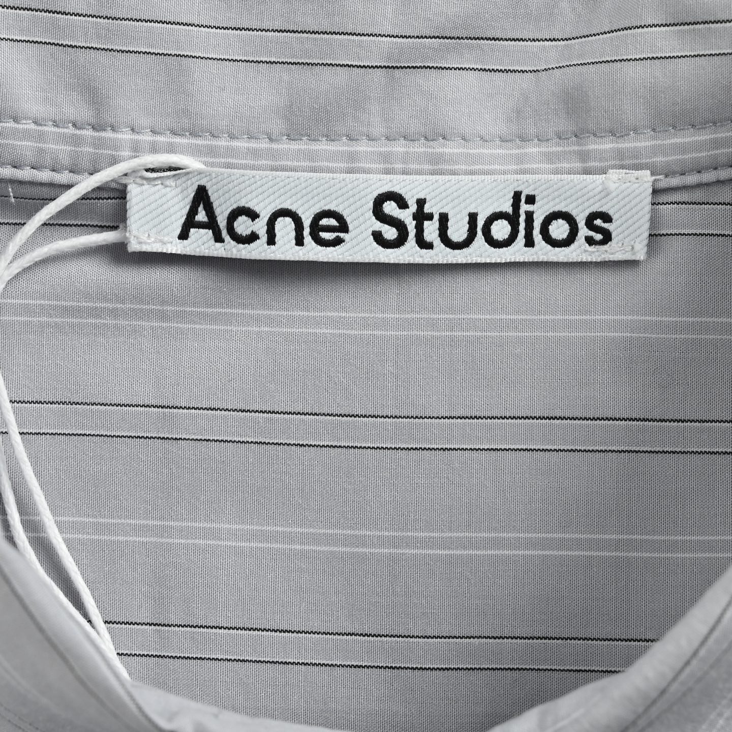 Acne Studios 标签条纹长袖衬衫