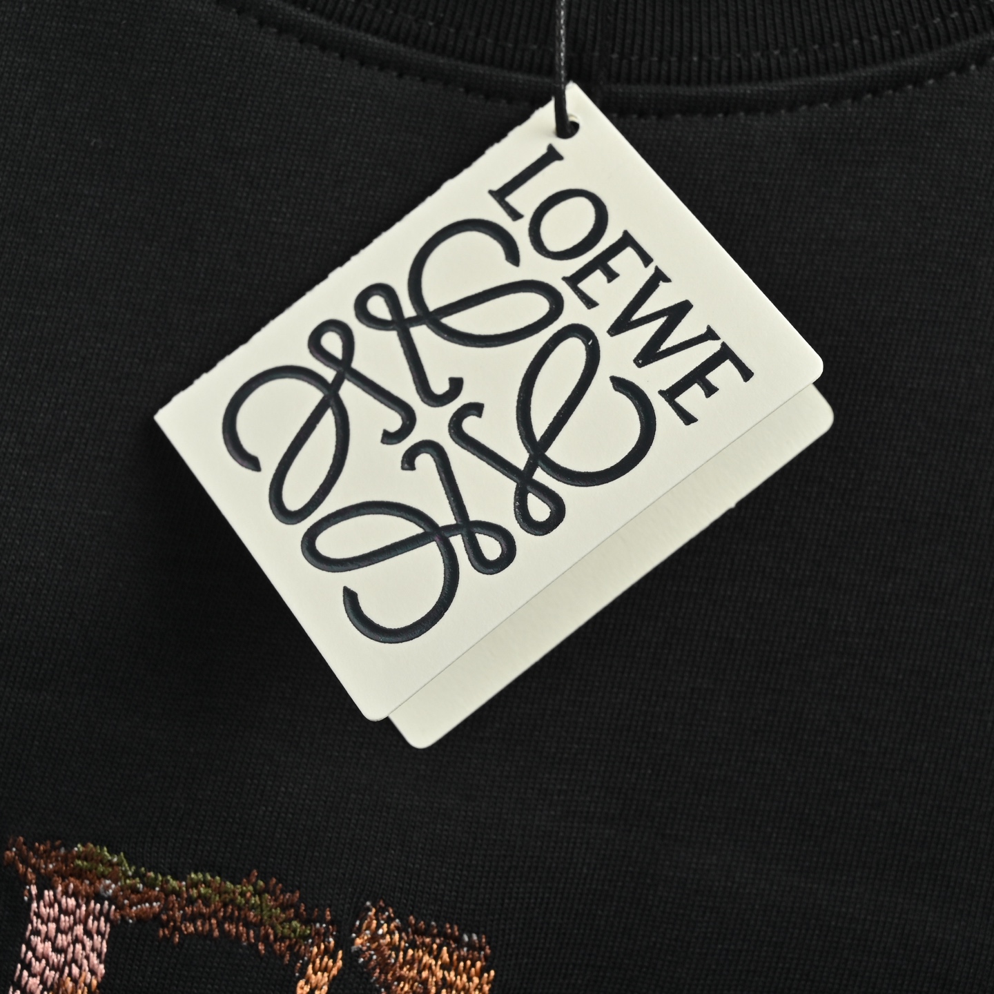 Loewe 罗意威 多彩字母logo刺绣短袖