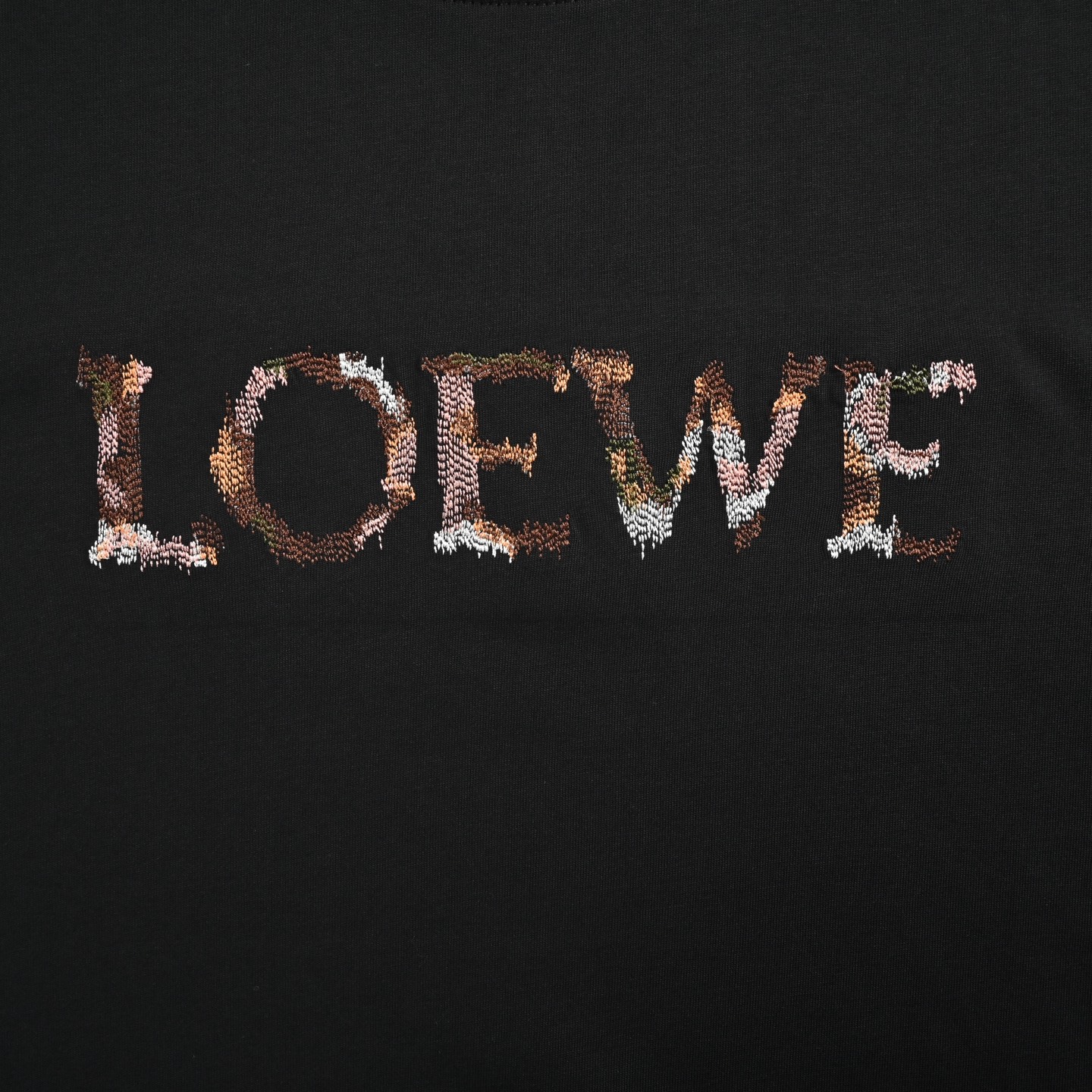 Loewe 罗意威 多彩字母logo刺绣短袖