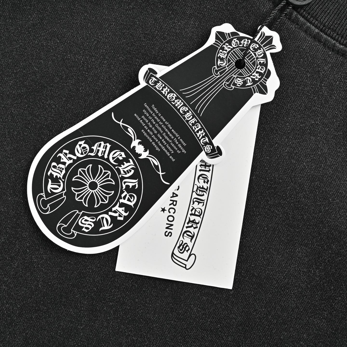 Chrome Hearts/克罗心 十字架花簇贴布水洗短袖