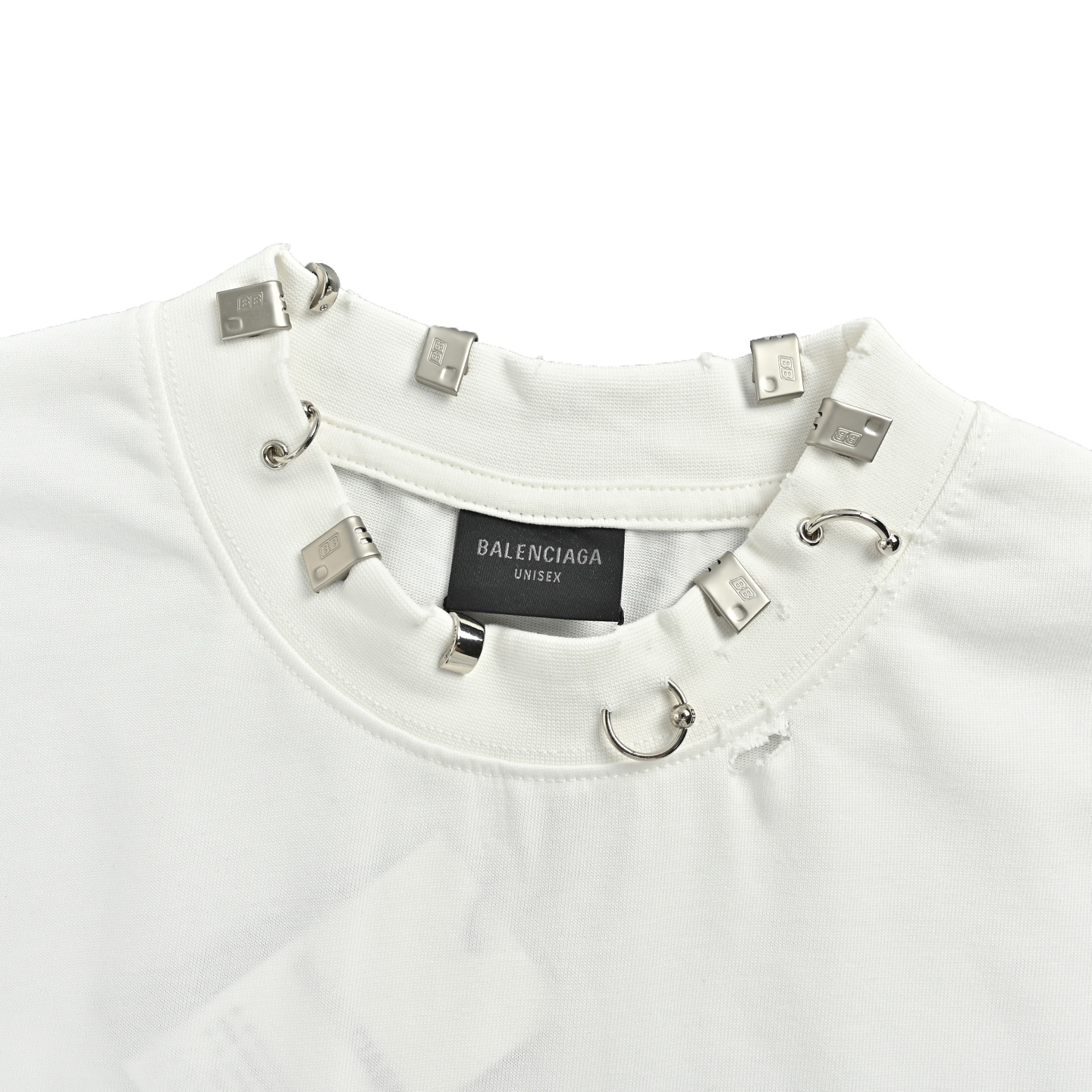 Balenciagag 巴黎世家 铆钉穿孔穿钉短袖-Chinese UA Cheap High Quatity Brand Clothes Bags handbags Sneakers wholesale wholesaler seller from China Factory suppliers Fashion Clothing Shoes best Quality Beautiful Price Balenciagag 巴黎世家 铆钉穿孔穿钉短袖