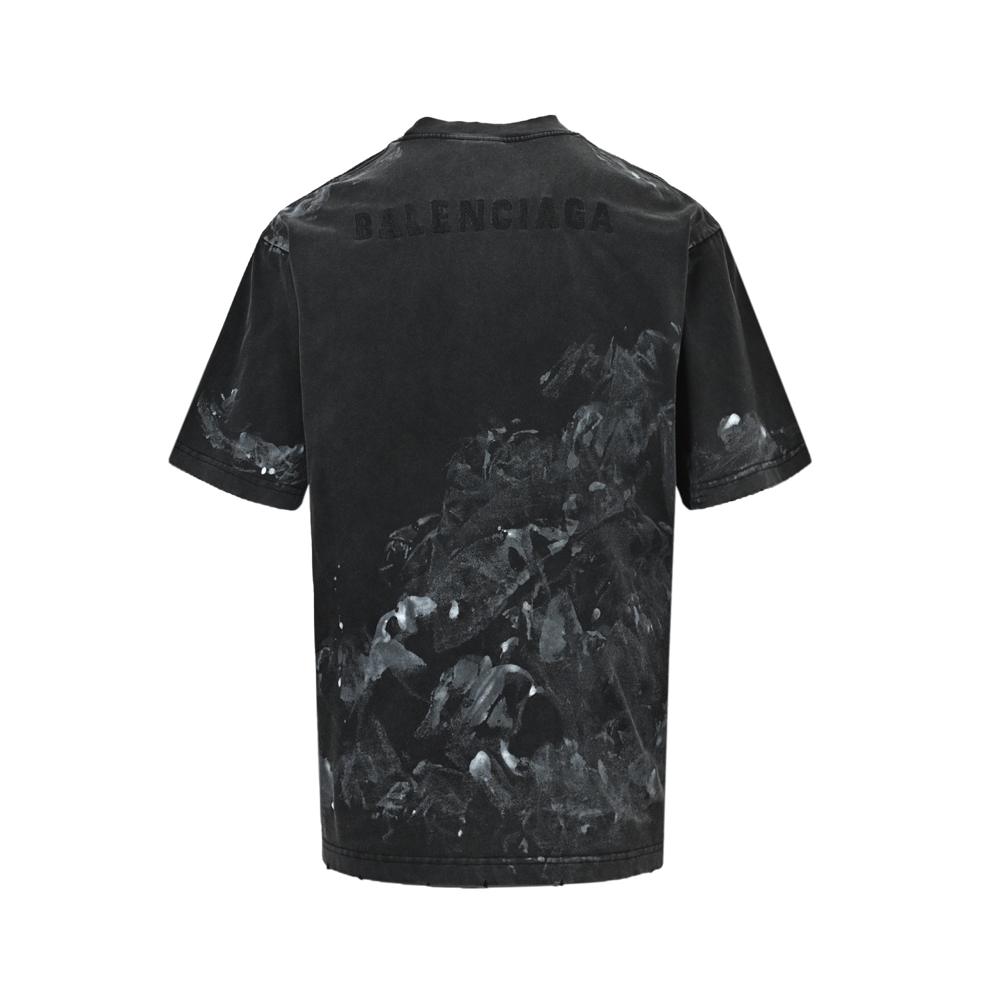 Balenciaga/巴黎世家 25ss油漆喷墨刺绣字母短袖-Top High Quatity Cheap Sneakers Fashion Clothing Clothes Bags handbags Shoes of all Brand wholesale With The best Quality And Beautiful Price from China Factory Chinese suppliers wholesaler seller Balenciaga/巴黎世家 25ss油漆喷墨刺绣字母短袖