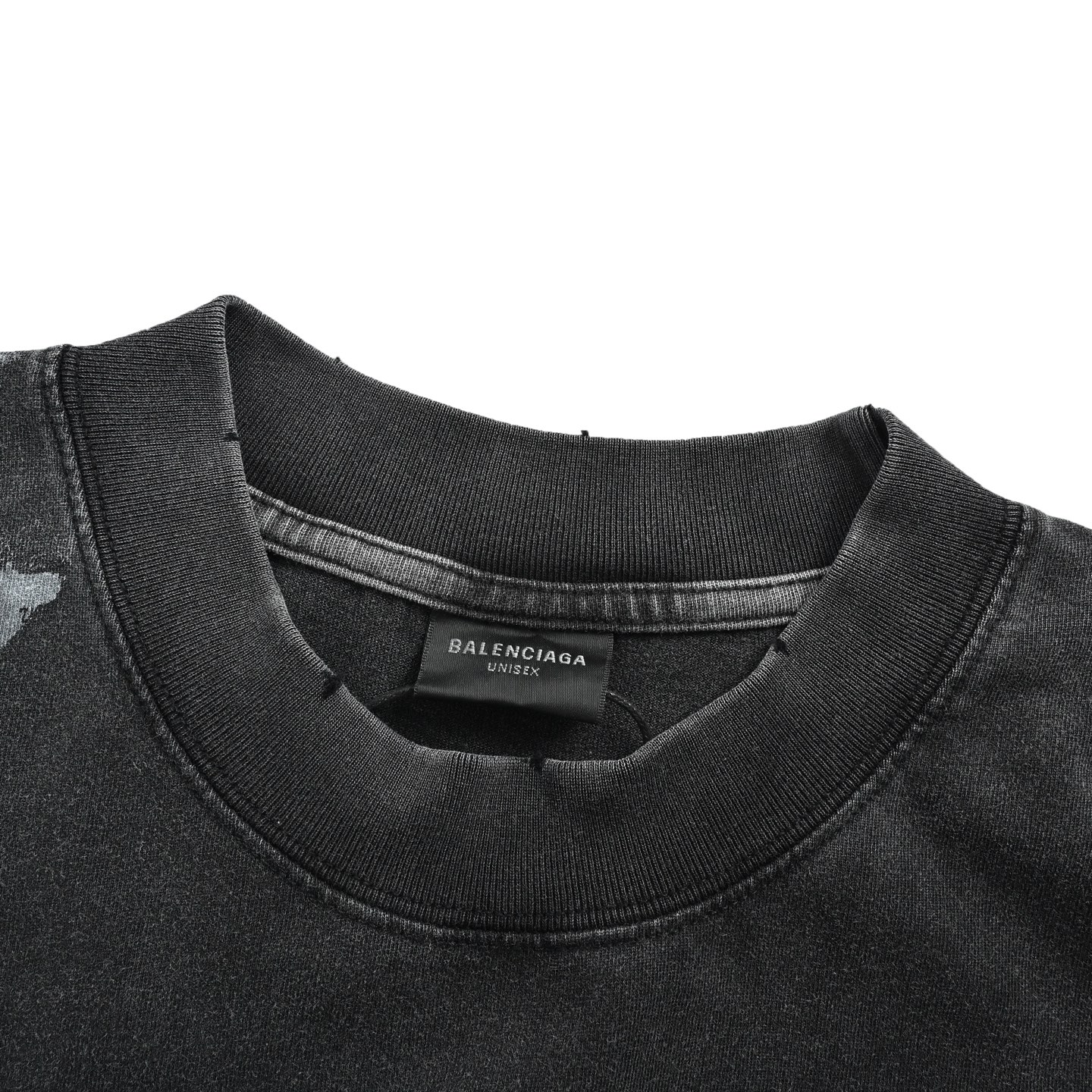 Balenciaga/巴黎世家 25ss油漆喷墨刺绣字母短袖-Top High Quatity Cheap Sneakers Fashion Clothing Clothes Bags handbags Shoes of all Brand wholesale With The best Quality And Beautiful Price from China Factory Chinese suppliers wholesaler seller Balenciaga/巴黎世家 25ss油漆喷墨刺绣字母短袖