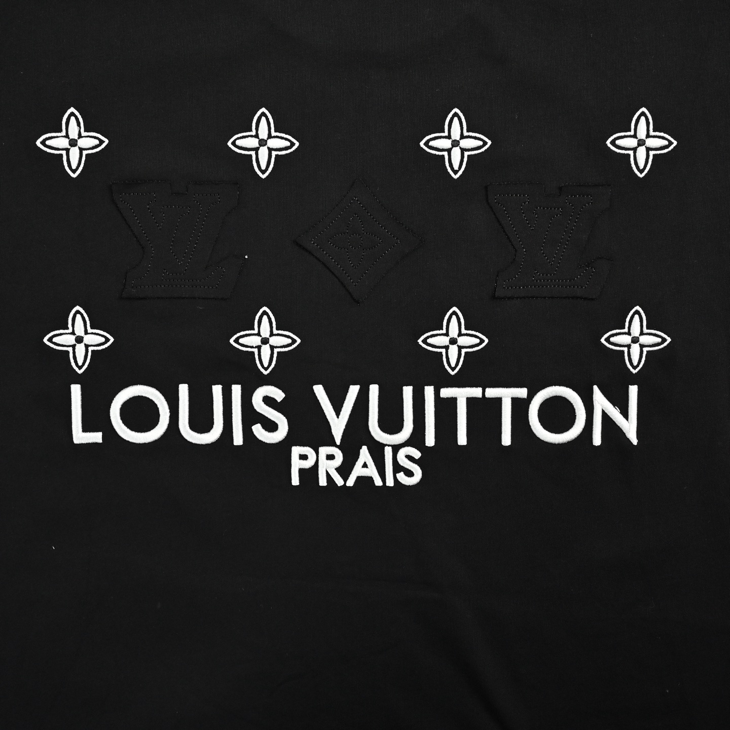 Louis Vuitton/路易威登 老花贴布字母刺绣短袖-Top High Quatity Cheap Sneakers Fashion Clothing Clothes Bags handbags Shoes of all Brand wholesale With The best Quality And Beautiful Price from China Factory Chinese suppliers wholesaler seller Louis Vuitton/路易威登 老花贴布字母刺绣短袖