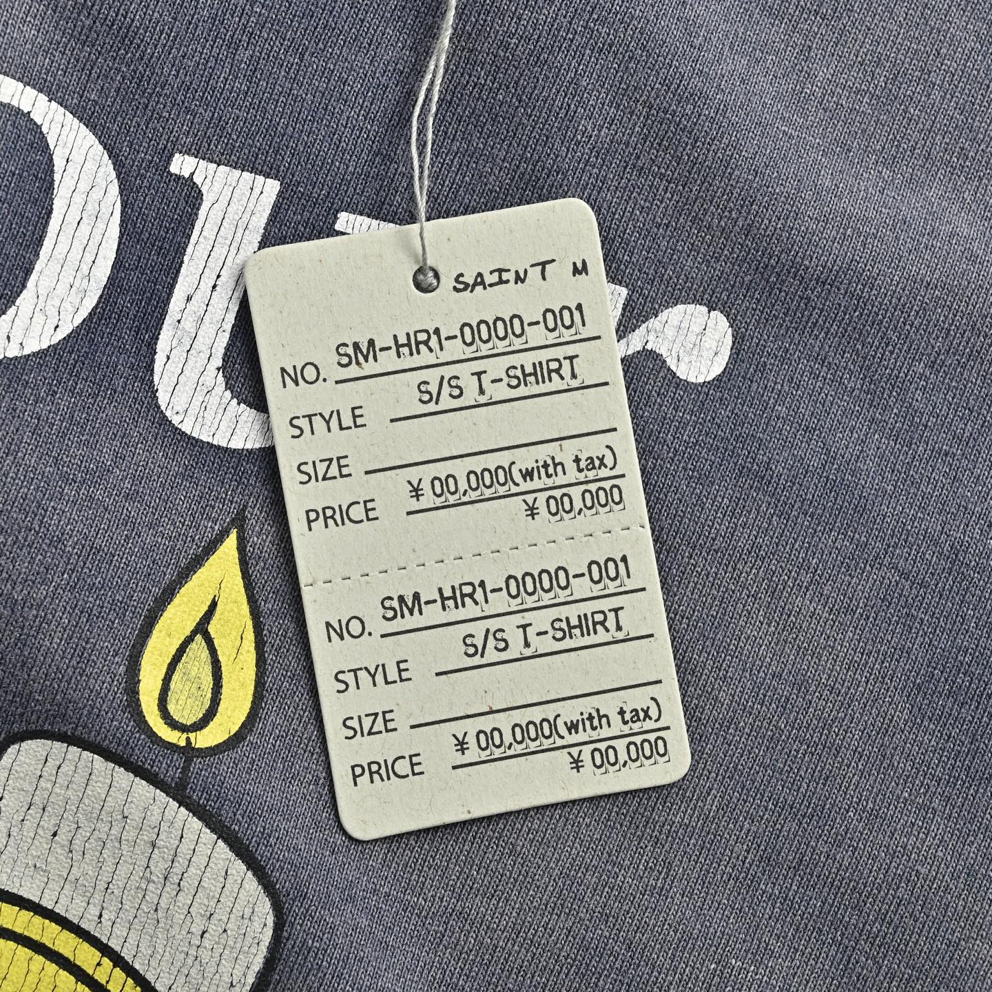 SAINT MICHAEL 烛台人卢米亚印花短袖-Chinese UA Cheap High Quatity Brand Clothes Bags handbags Sneakers wholesale wholesaler seller from China Factory suppliers Fashion Clothing Shoes best Quality Beautiful Price SAINT MICHAEL 烛台人卢米亚印花短袖