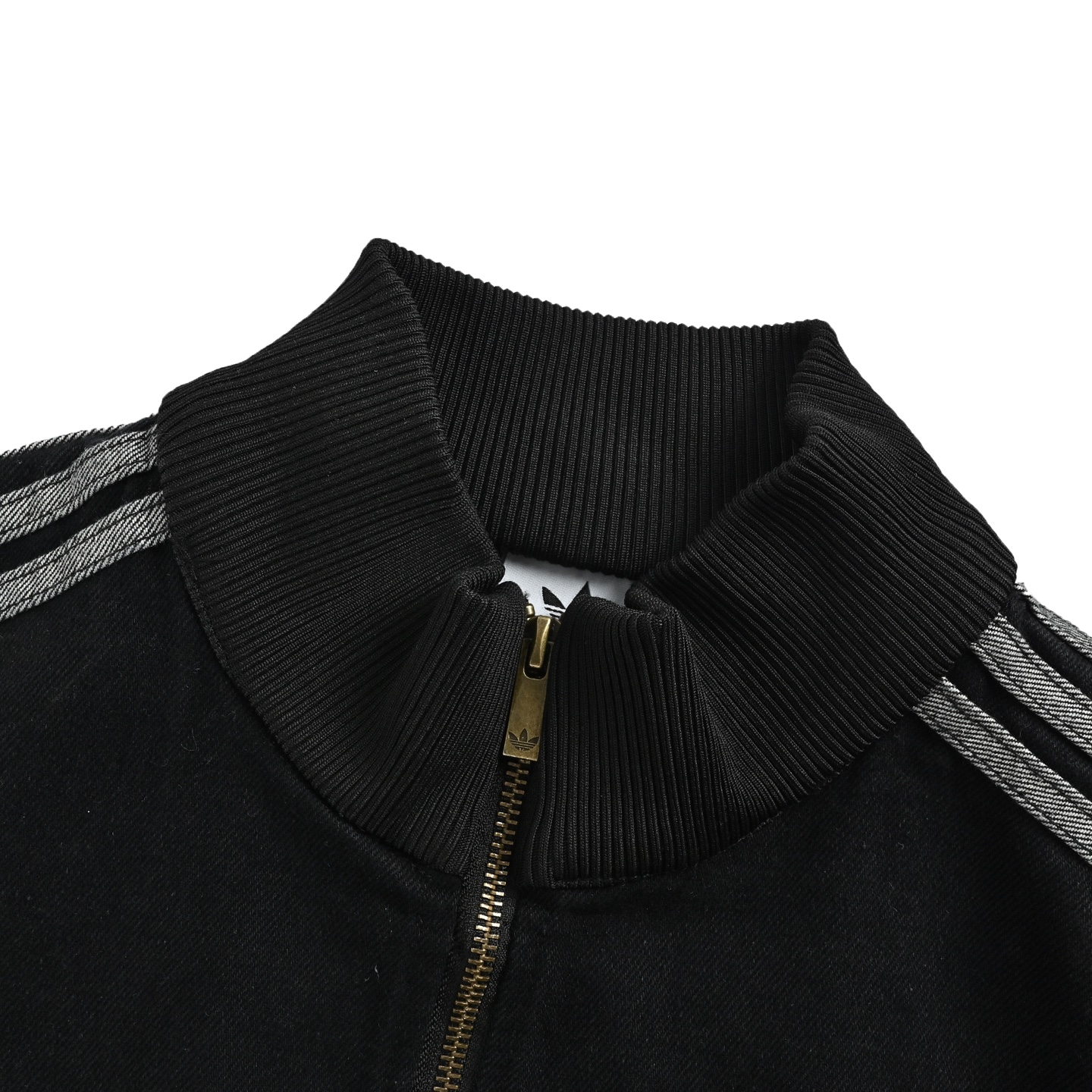 女款） Adidas 阿迪达斯 女士三叶草三杠牛仔外套